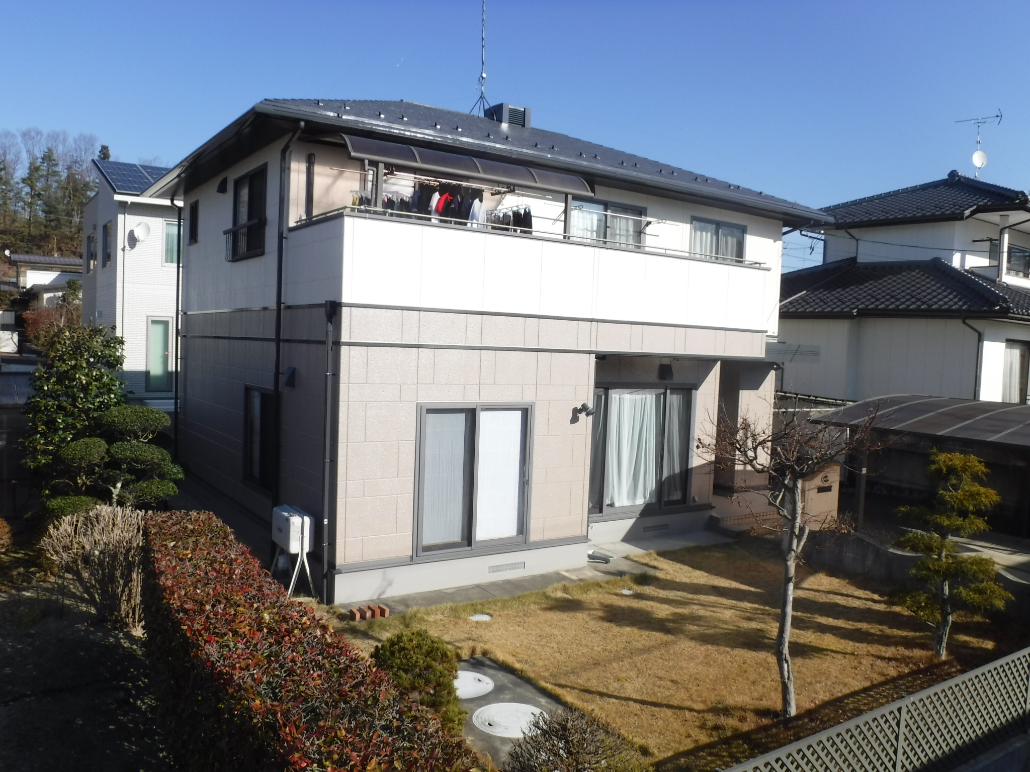 郡山市　屋根塗装　外壁塗装　付帯部塗装