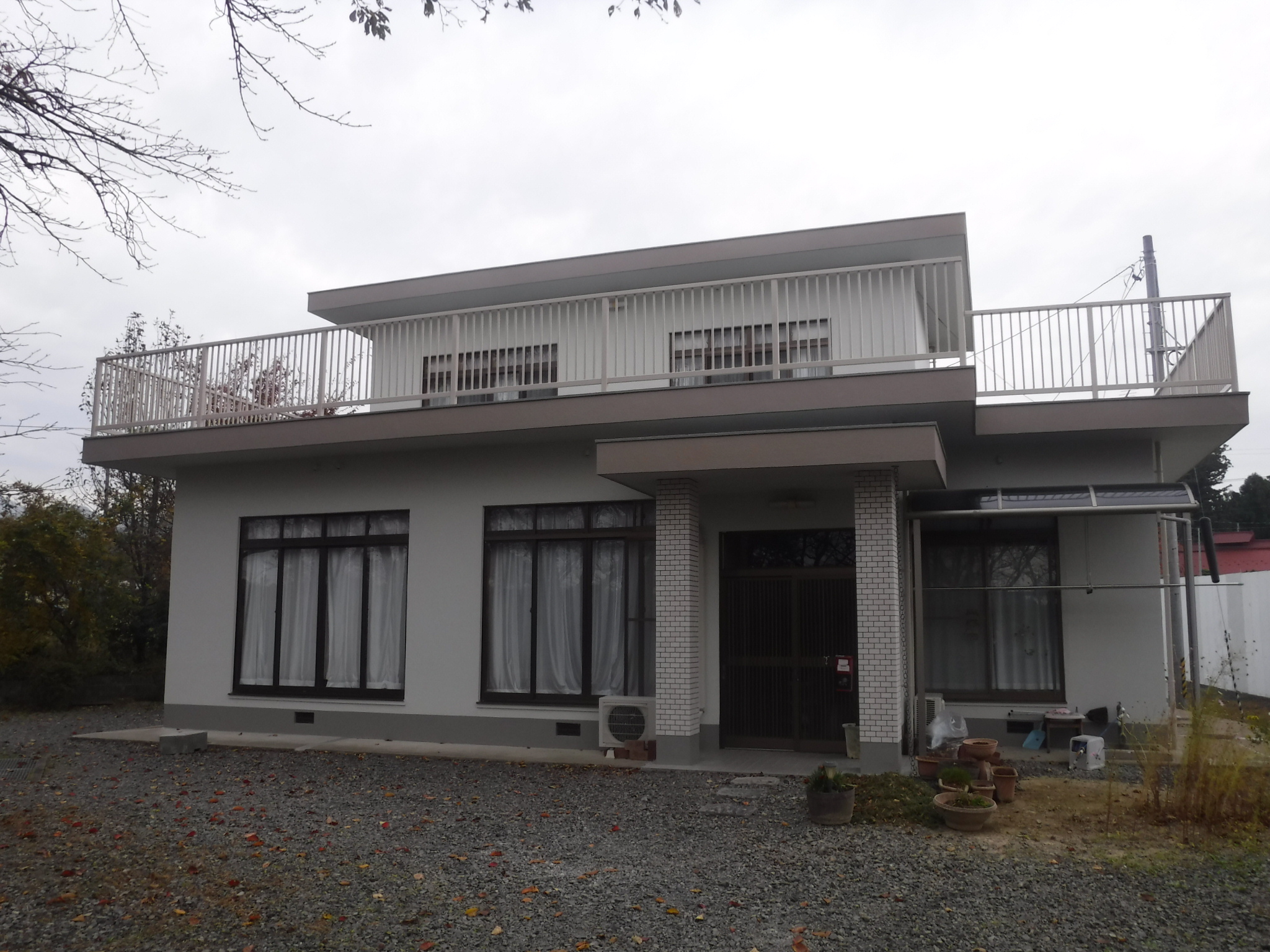 郡山市　外壁塗装　付帯部塗装