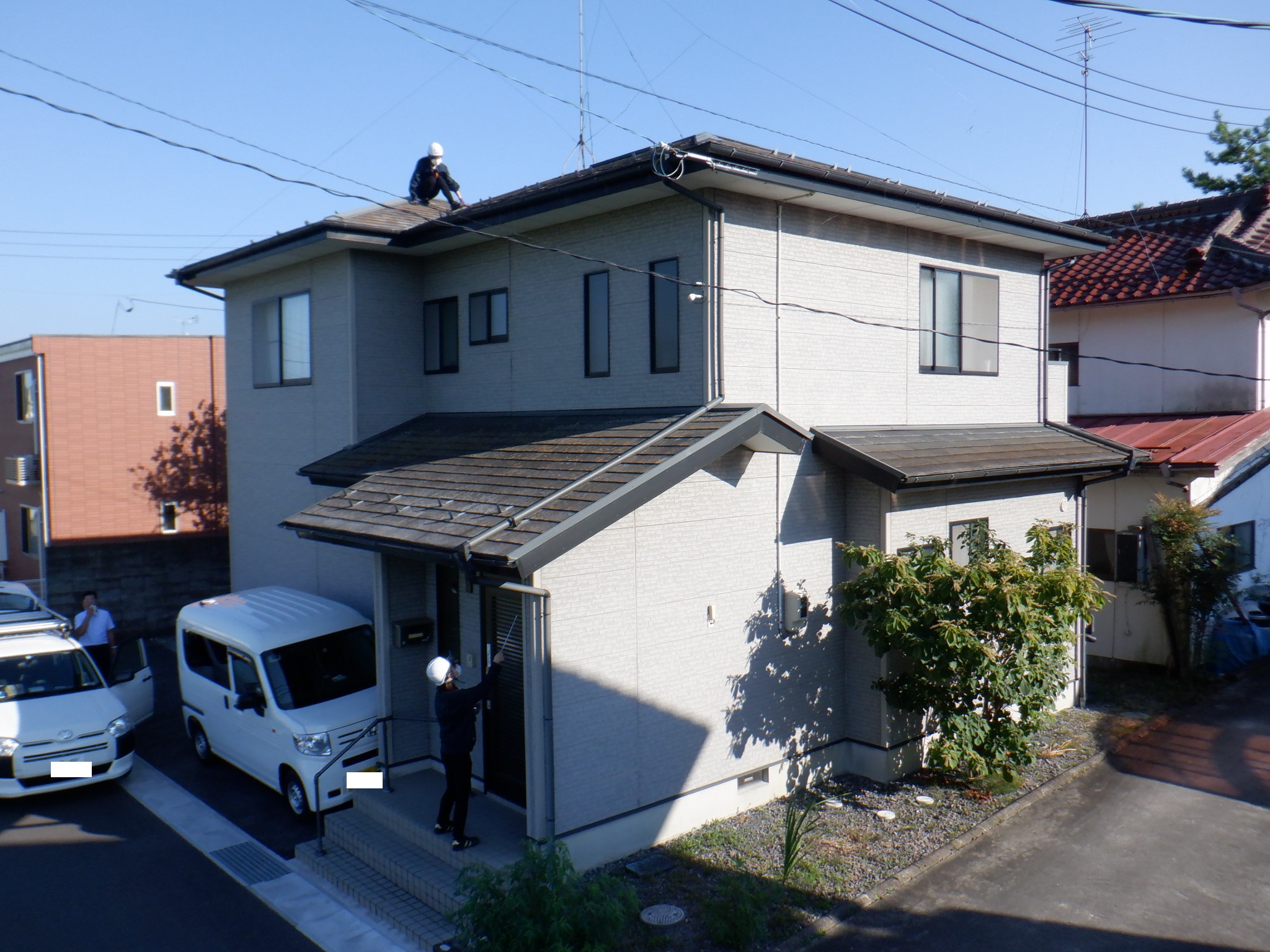 本宮市　屋根カバー　屋根塗装　外壁塗装　付帯部塗装