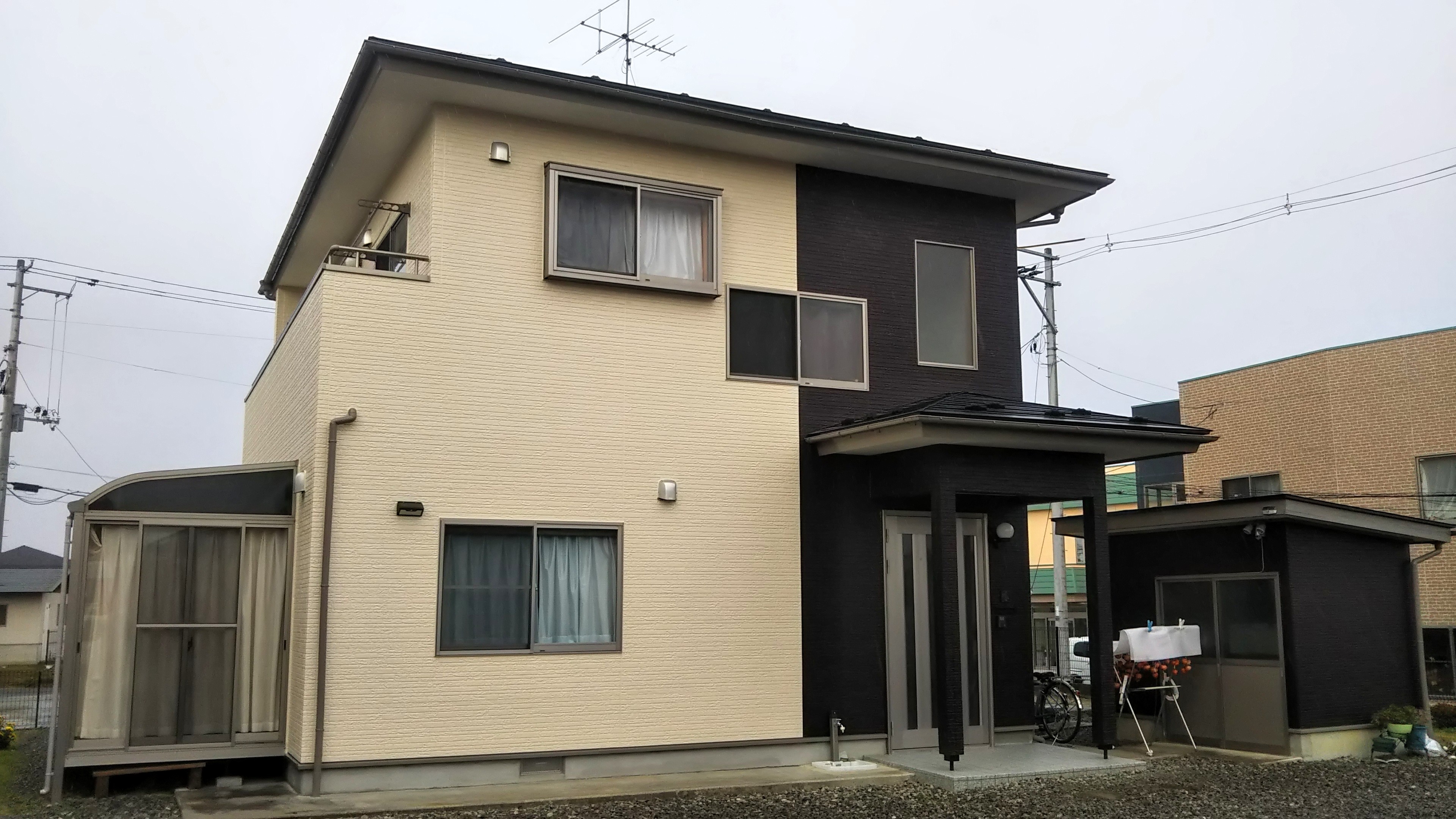 郡山市　屋根塗装　外壁塗装　付帯部塗装