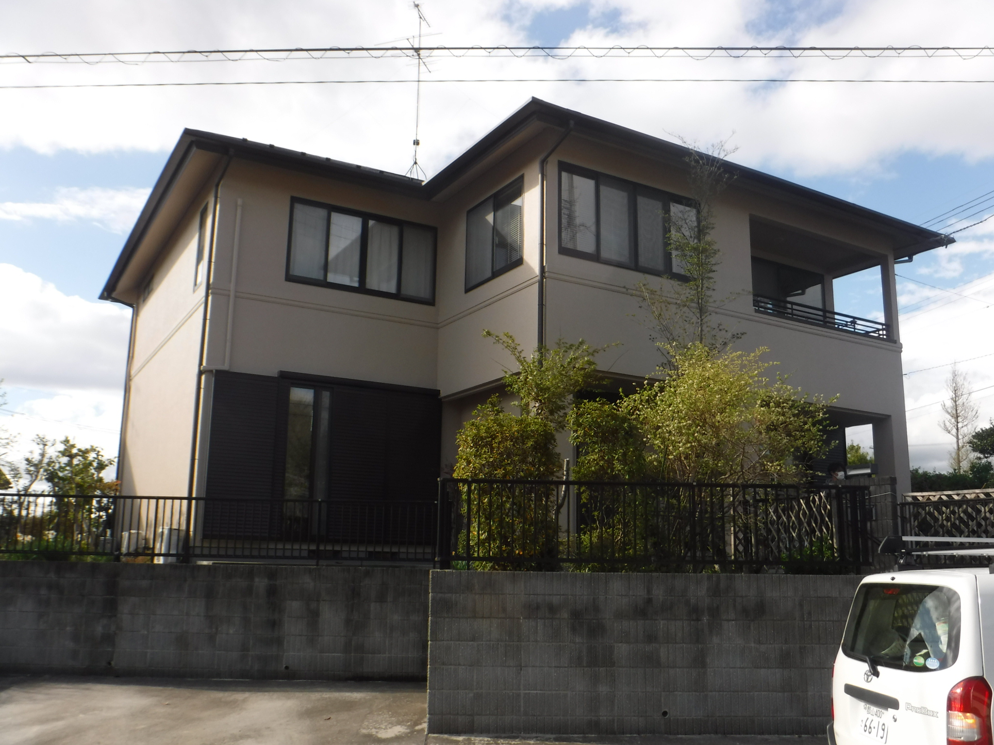 郡山市　屋根塗装　外壁塗装　付帯部塗装