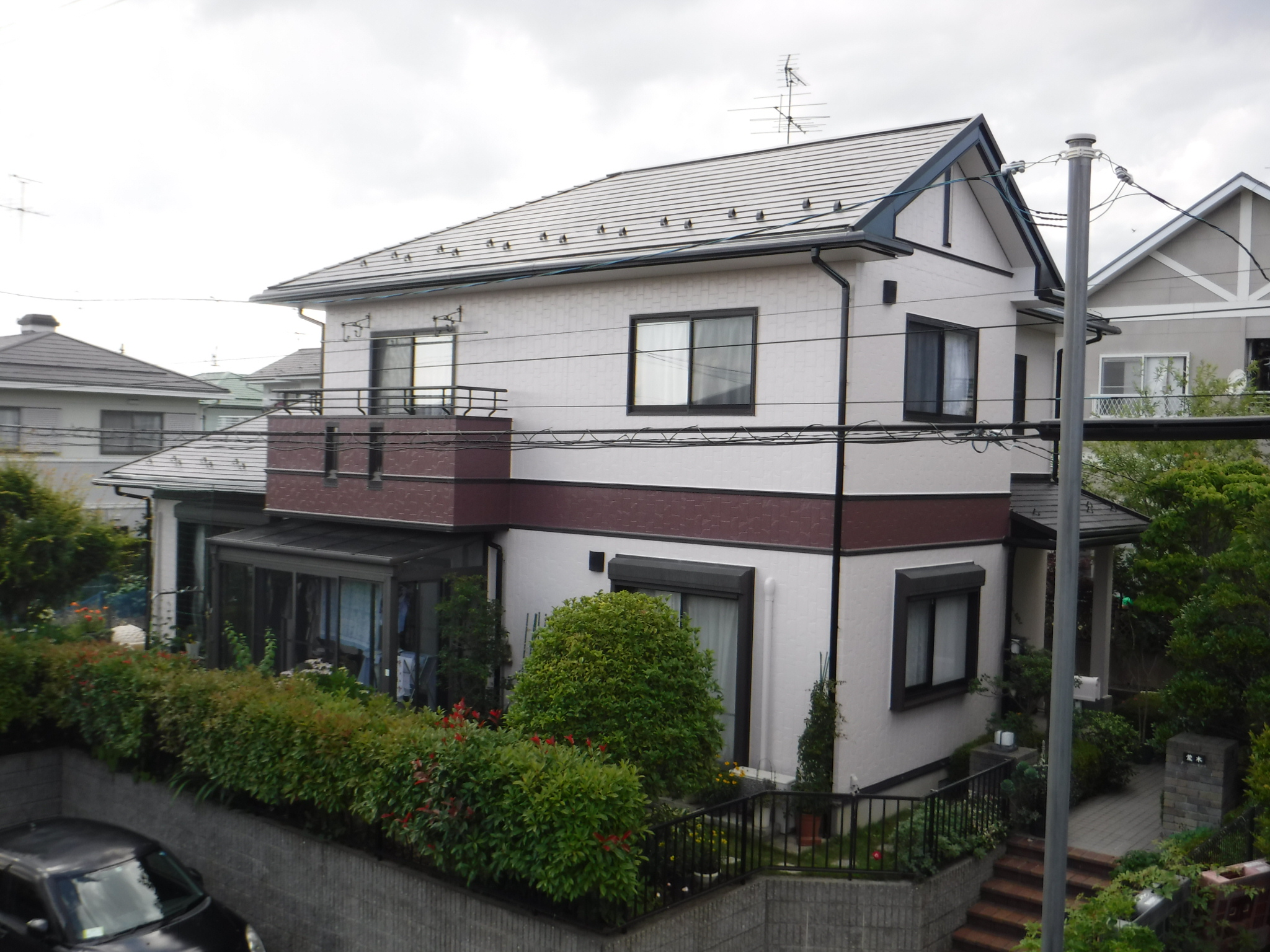 郡山市　屋根塗装　外壁塗装　付帯部塗装