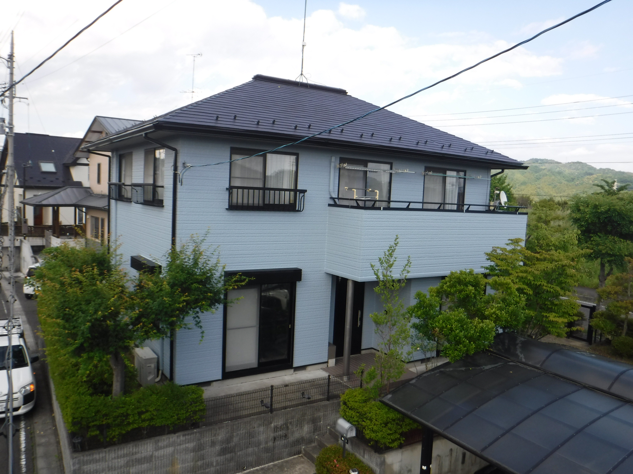 郡山市　屋根塗装　外壁塗装　付帯部塗装