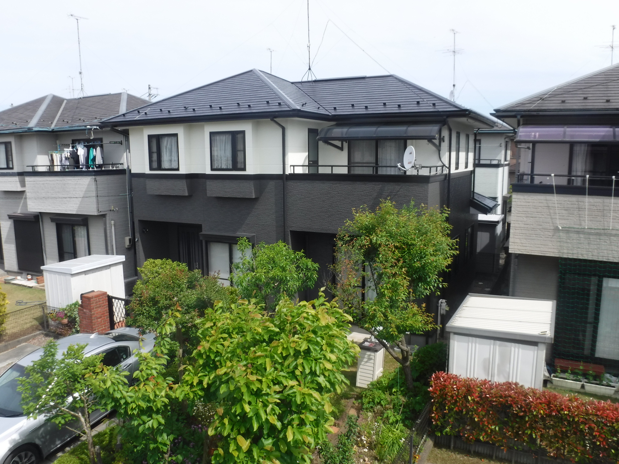 郡山市　屋根塗装　外壁塗装　付帯部塗装