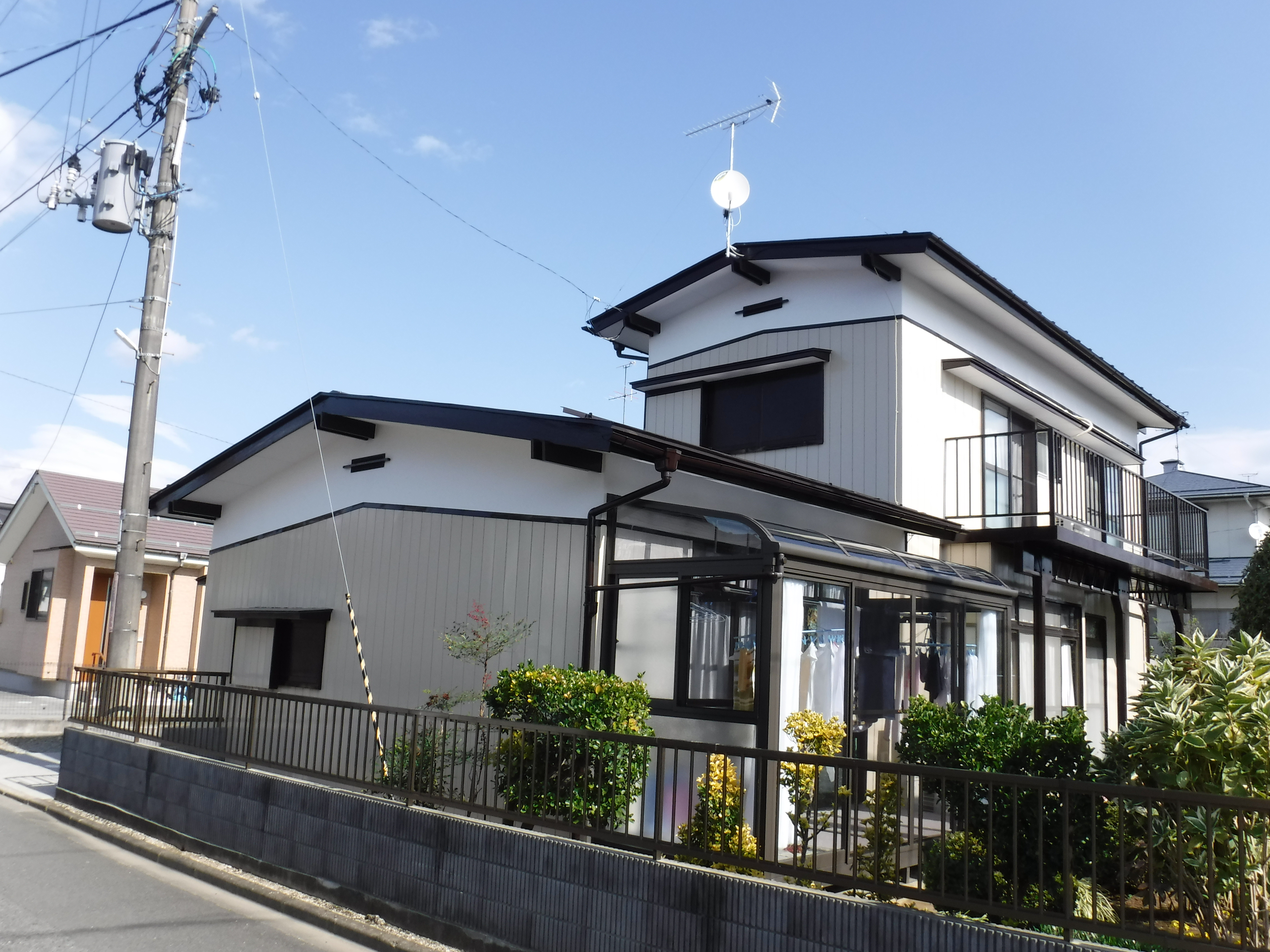 郡山市　屋根塗装　外壁塗装　付帯部塗装