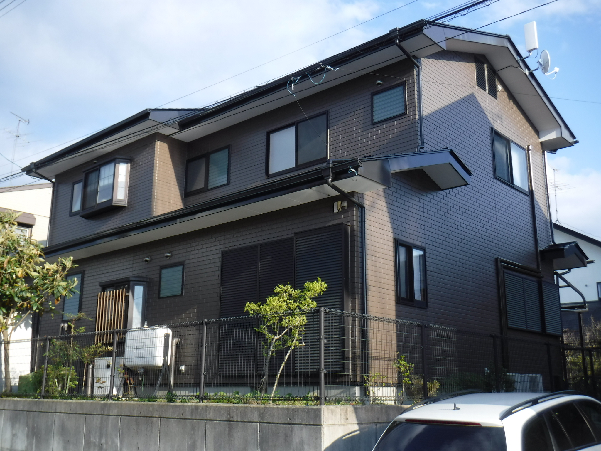 郡山市　屋根塗装　外壁塗装　付帯部塗装