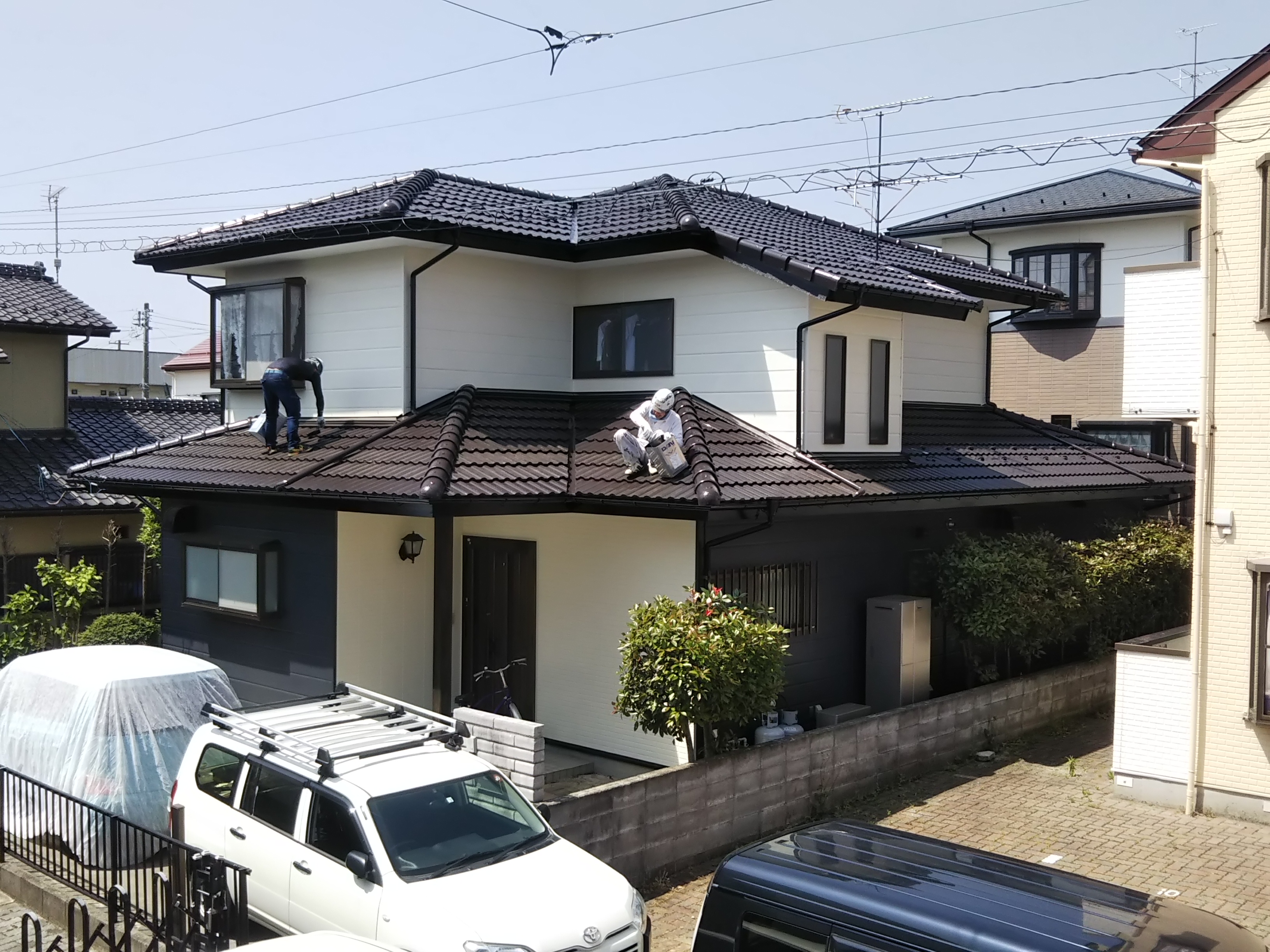 郡山市　屋根塗装　外壁塗装　付帯部塗装