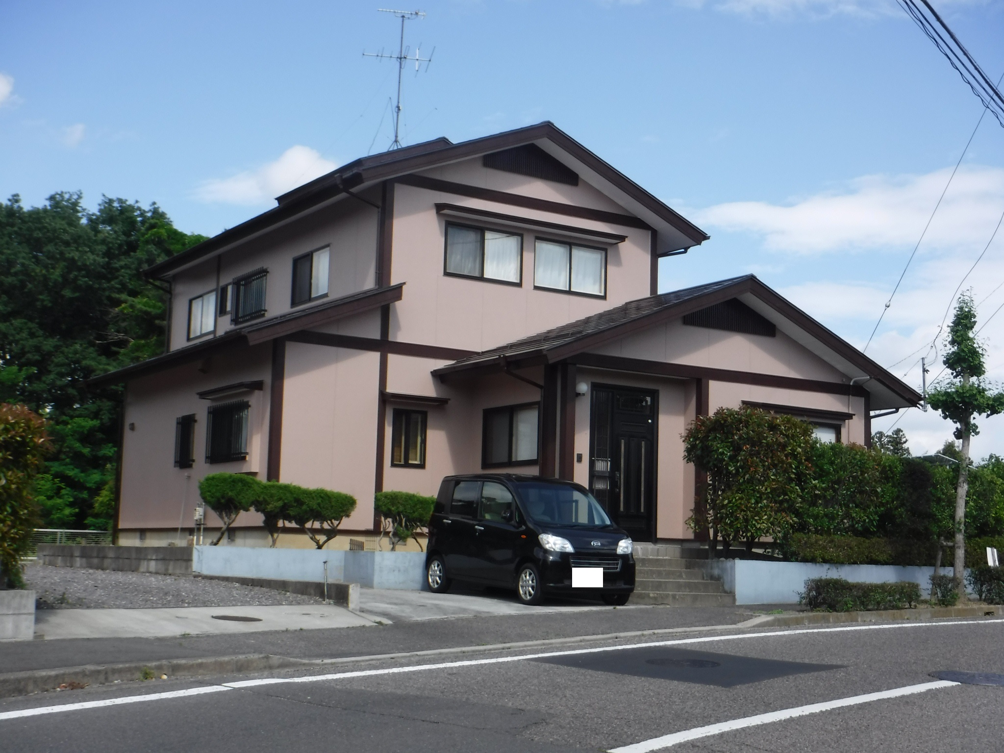 須賀川市　屋根塗装　外壁塗装　付帯部塗装