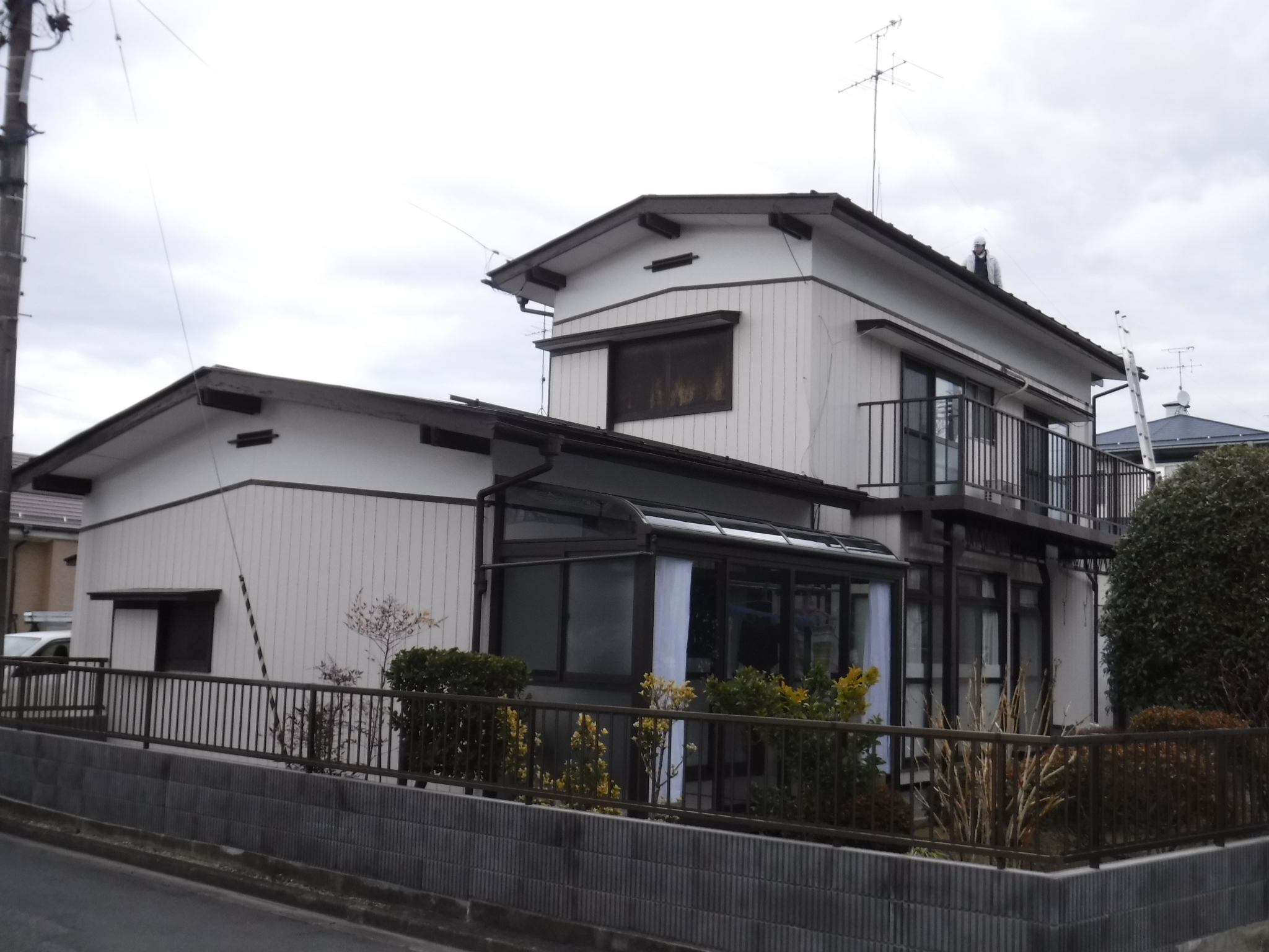 郡山市　屋根塗装　外壁塗装　付帯部塗装