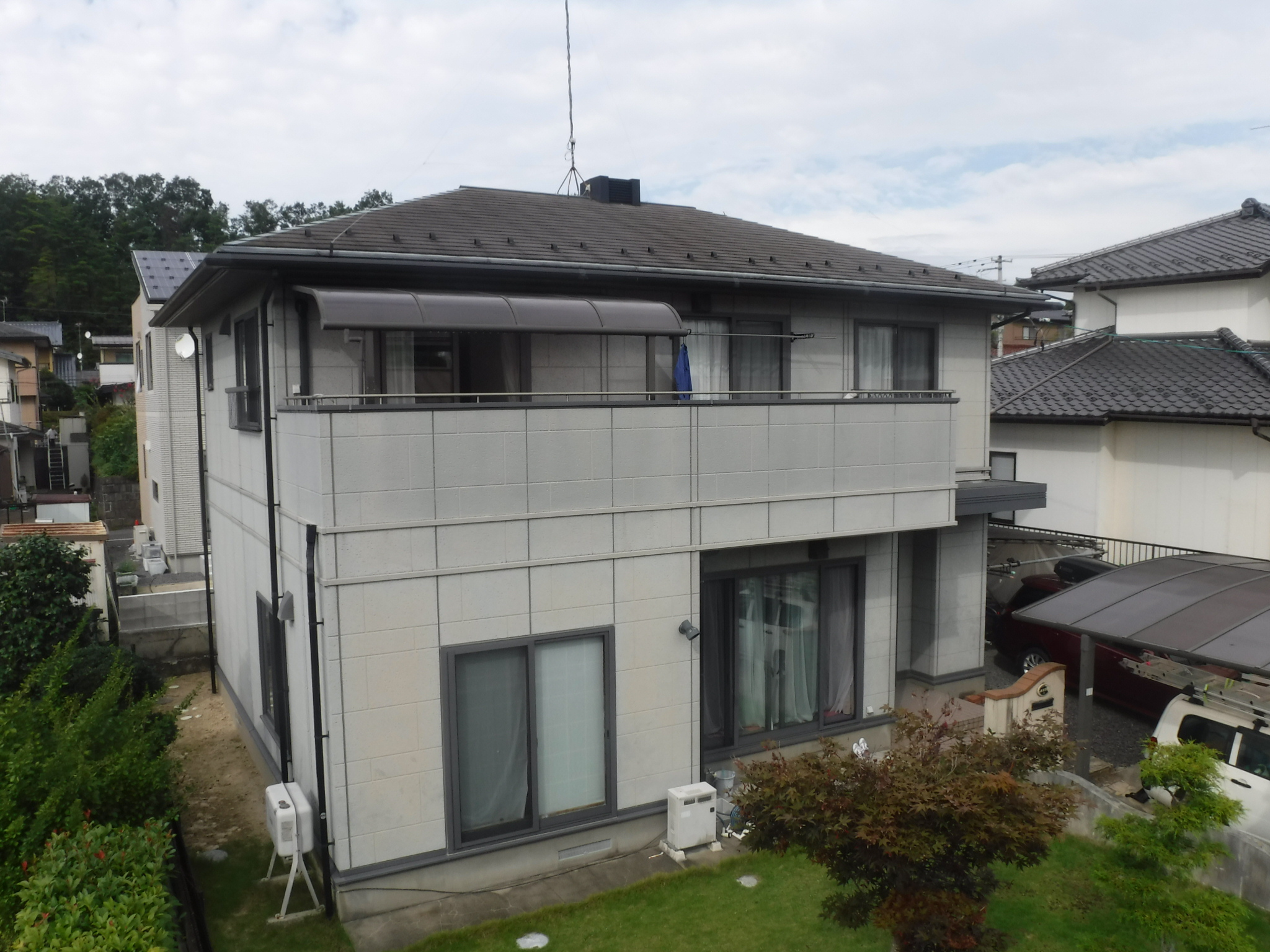 郡山市　屋根塗装　外壁塗装　付帯部塗装