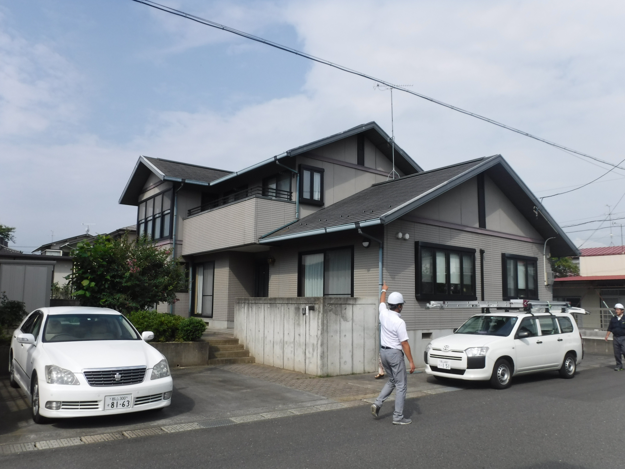 郡山市　屋根塗装　外壁塗装　付帯部塗装