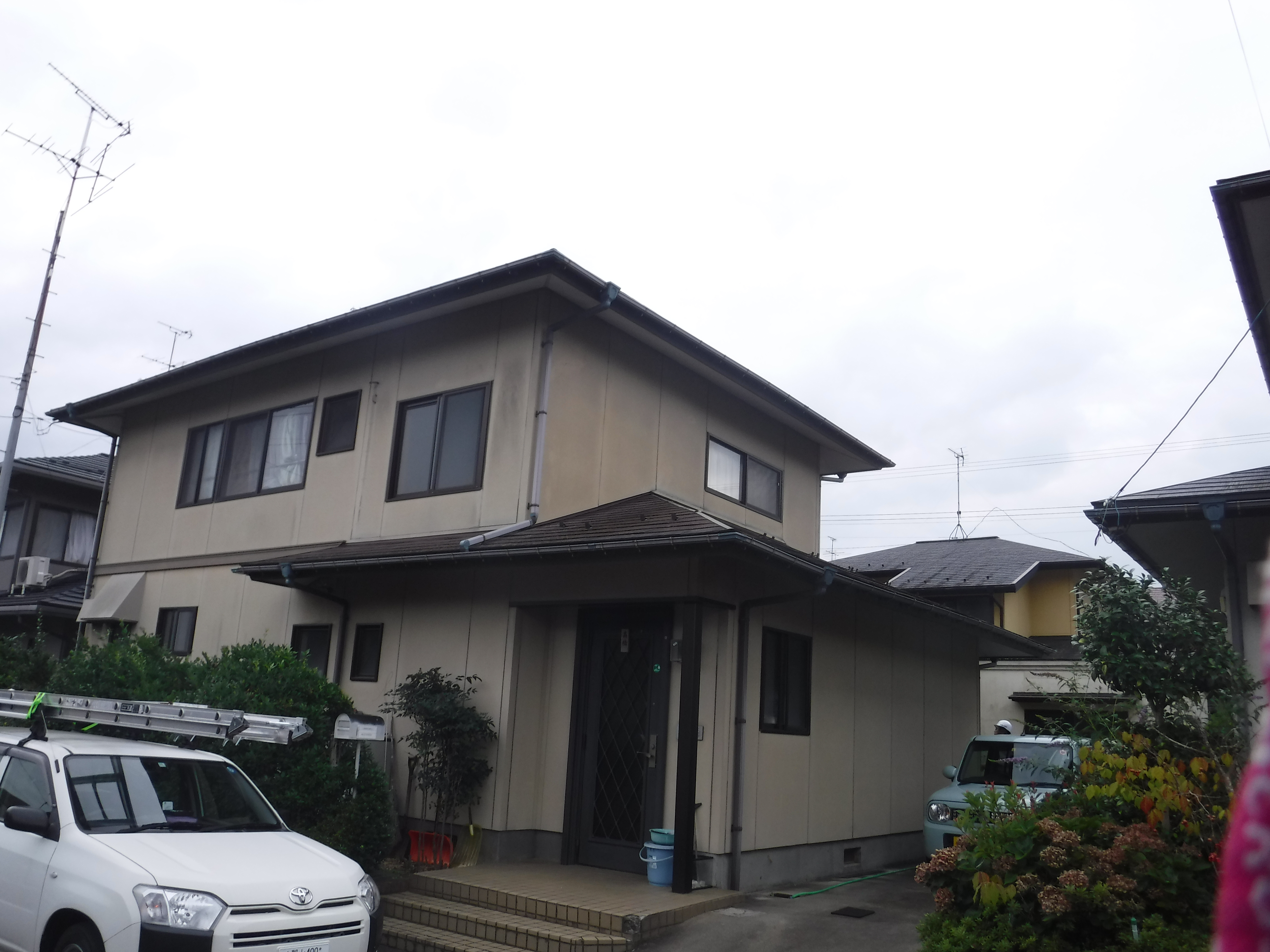 郡山市　屋根塗装　外壁塗装　付帯部塗装