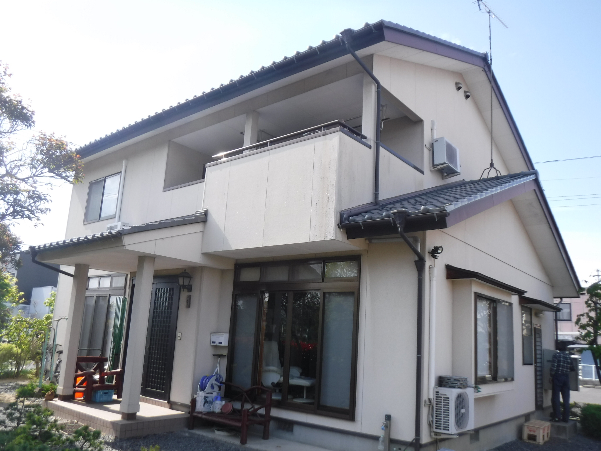 郡山市　外壁塗装　付帯部塗装