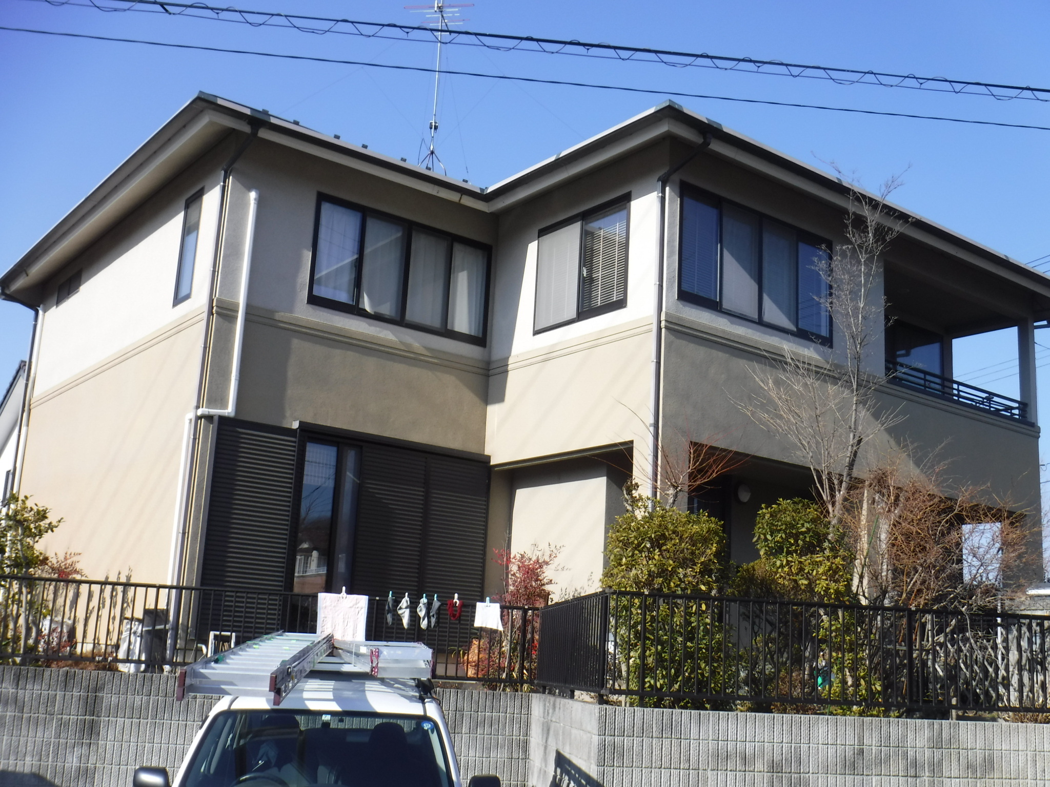 郡山市　屋根塗装　外壁塗装　付帯部塗装