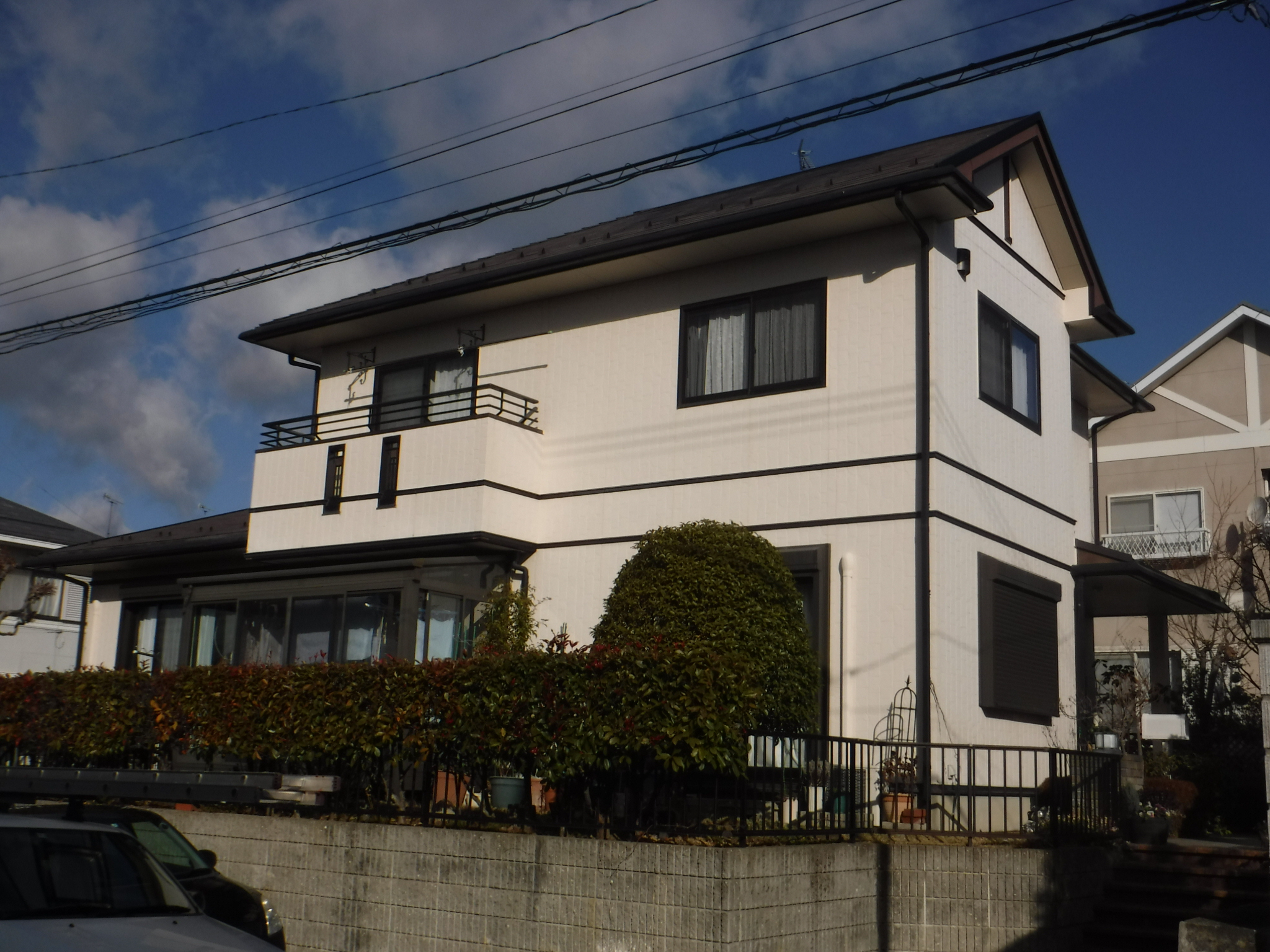 郡山市　屋根塗装　外壁塗装　付帯部塗装