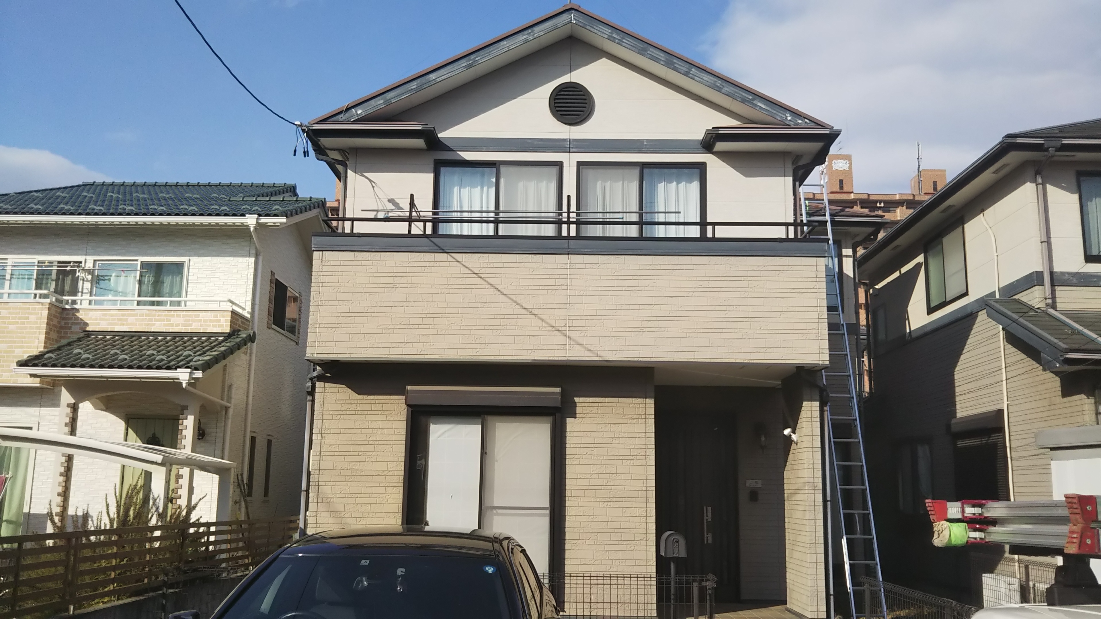 郡山市　屋根塗装　外壁塗装　付帯部塗装