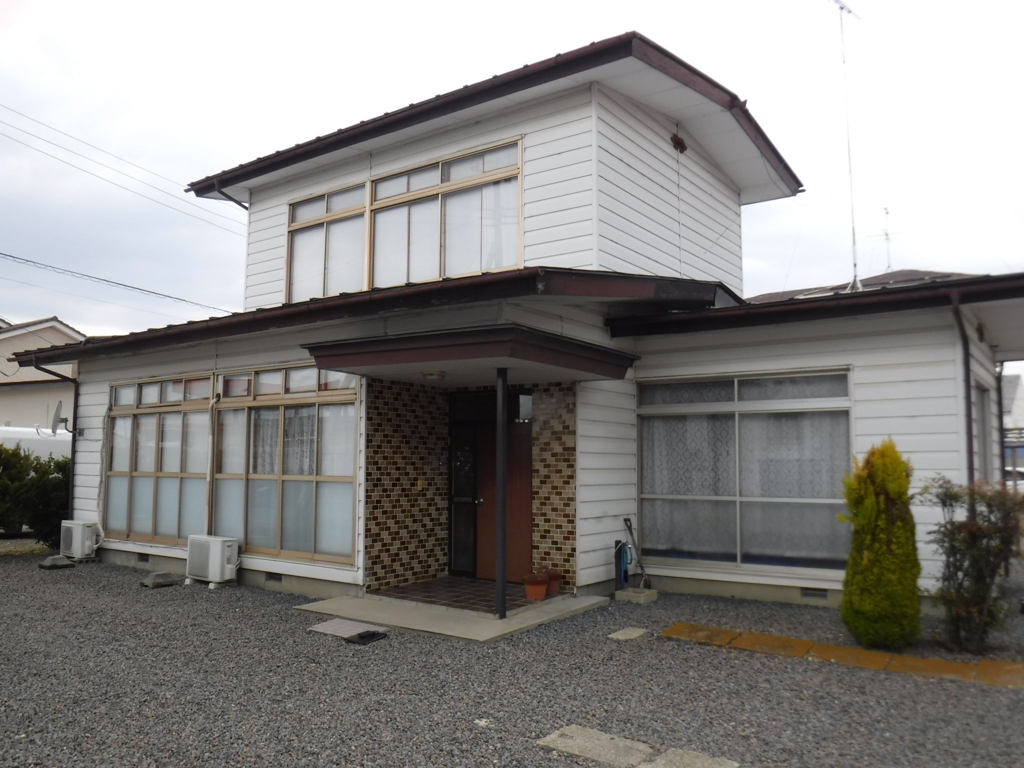 郡山市　屋根重ね葺き　外壁塗装　付帯部塗装