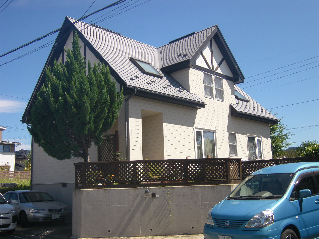 郡山市　屋根塗装　外壁塗装　付帯部塗装