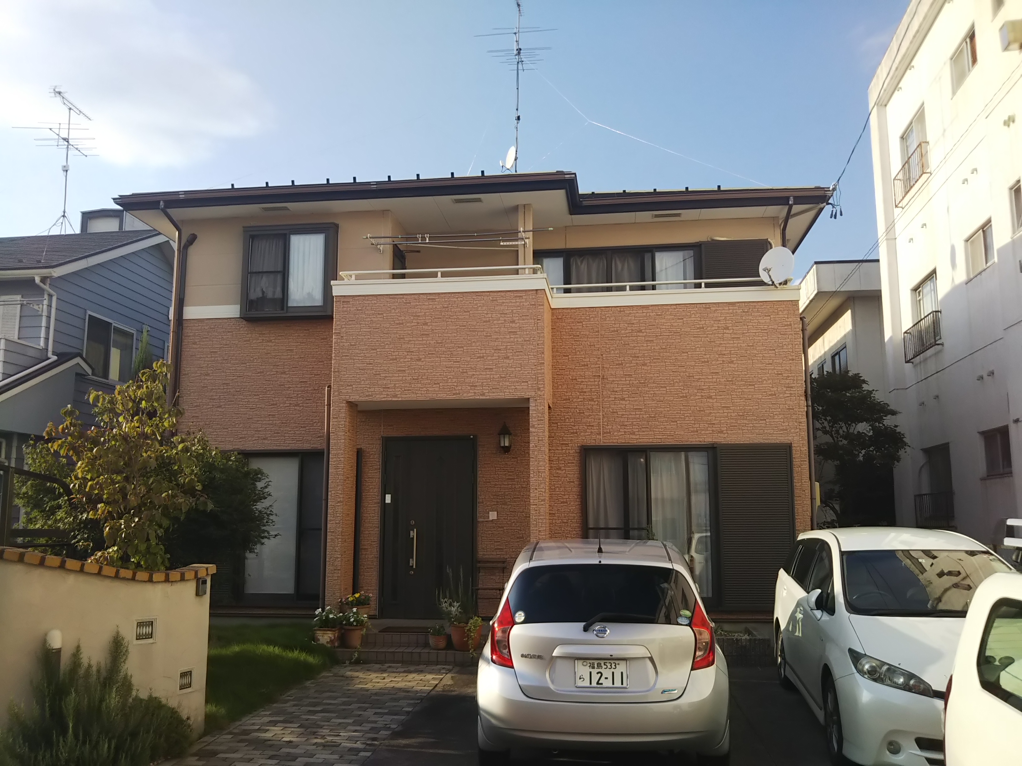 郡山市　屋根塗装　外壁塗装　付帯部塗装