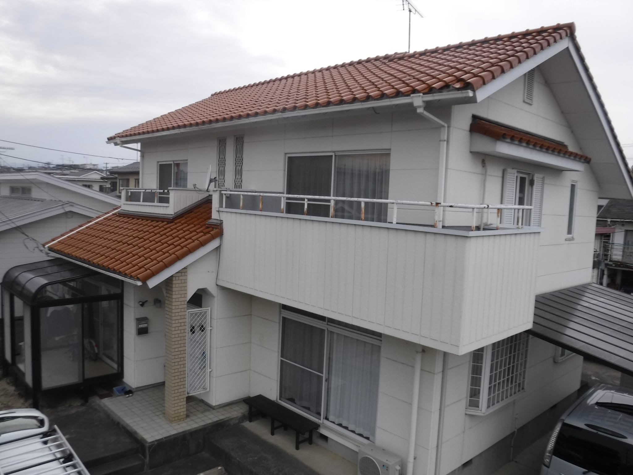 郡山市　外壁塗装　付帯部塗装