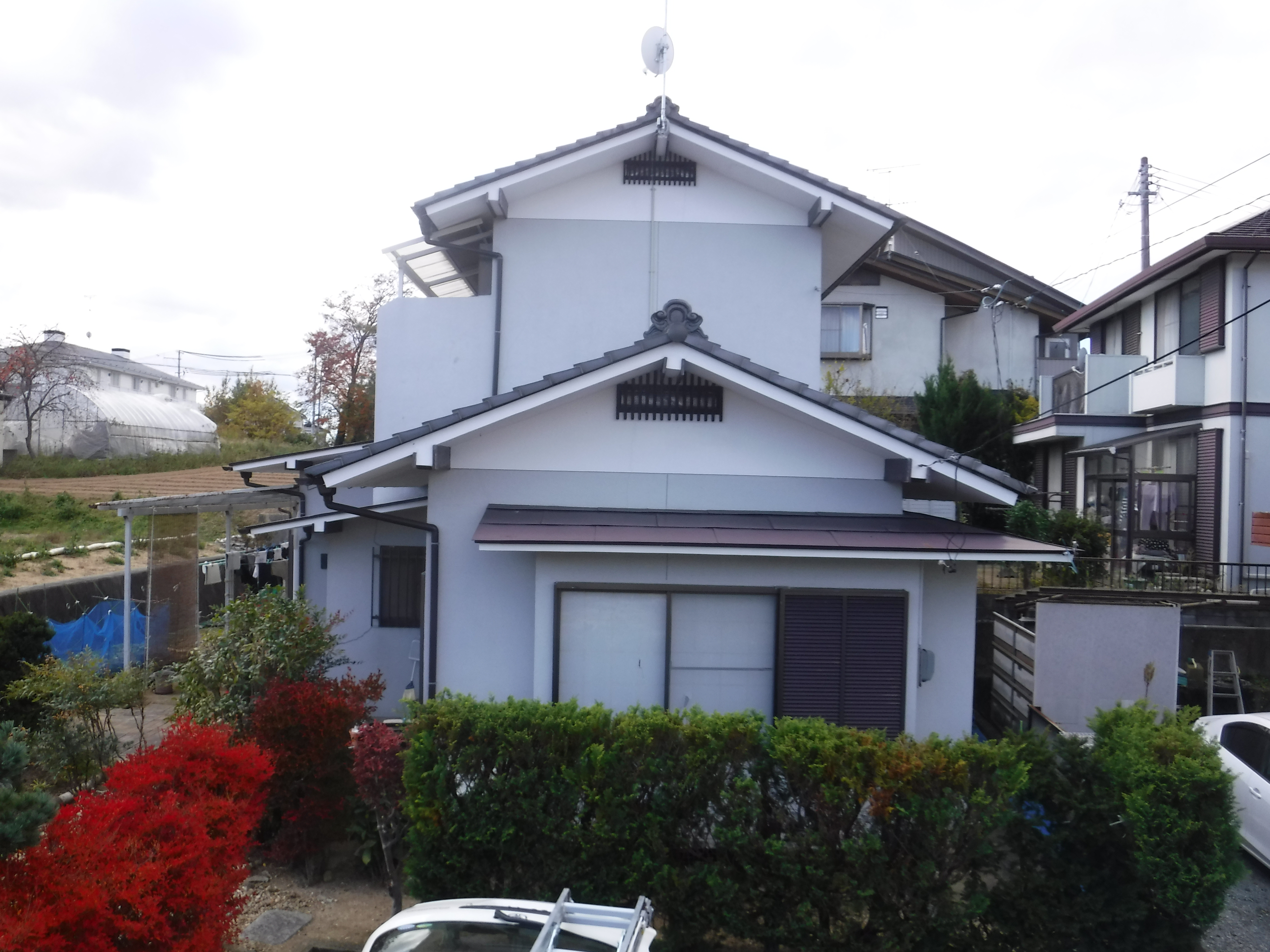 郡山市　屋根塗装　外壁塗装　付帯部塗装