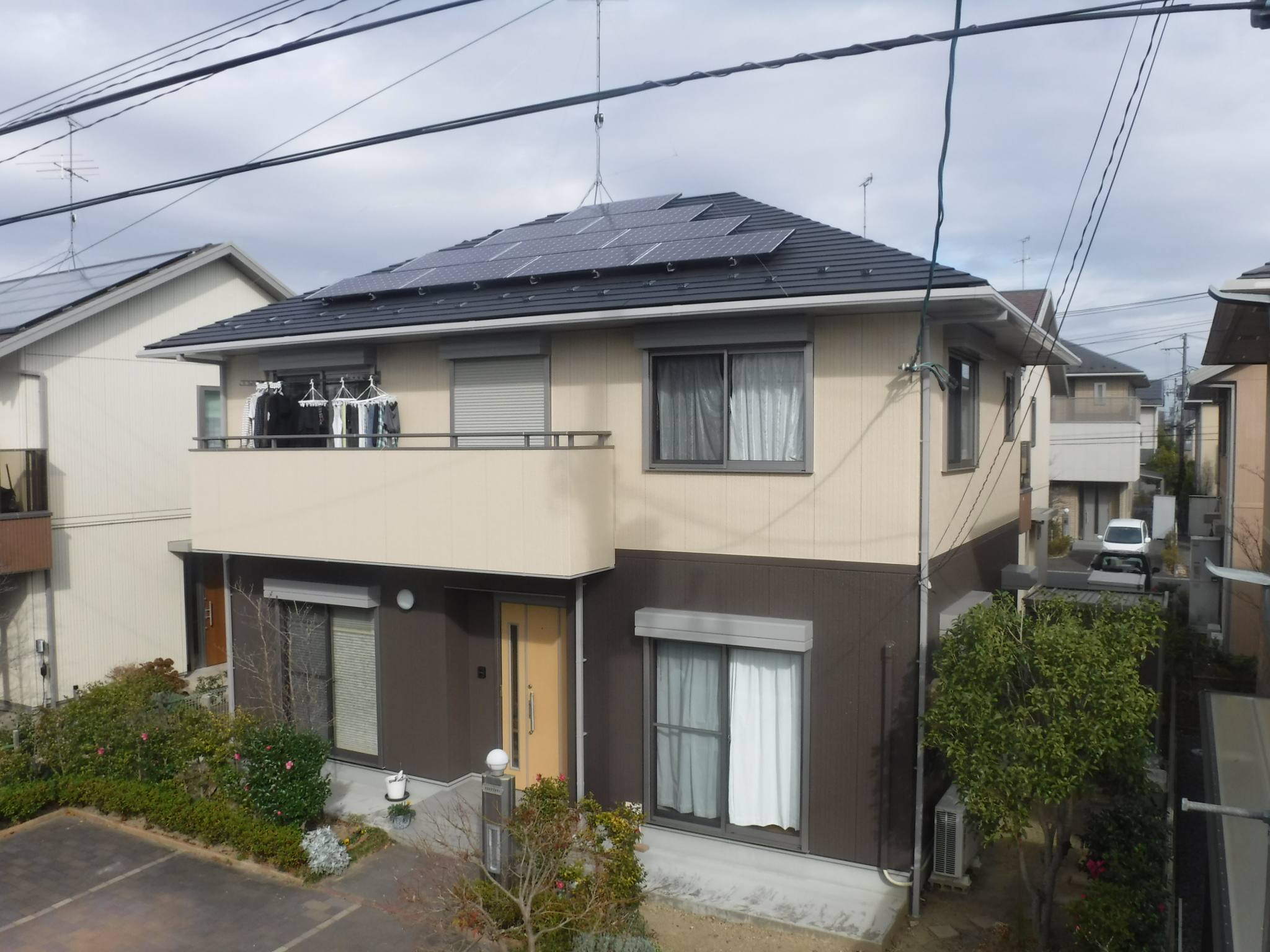 郡山市　屋根重ね葺き　外壁塗装　付帯部塗装