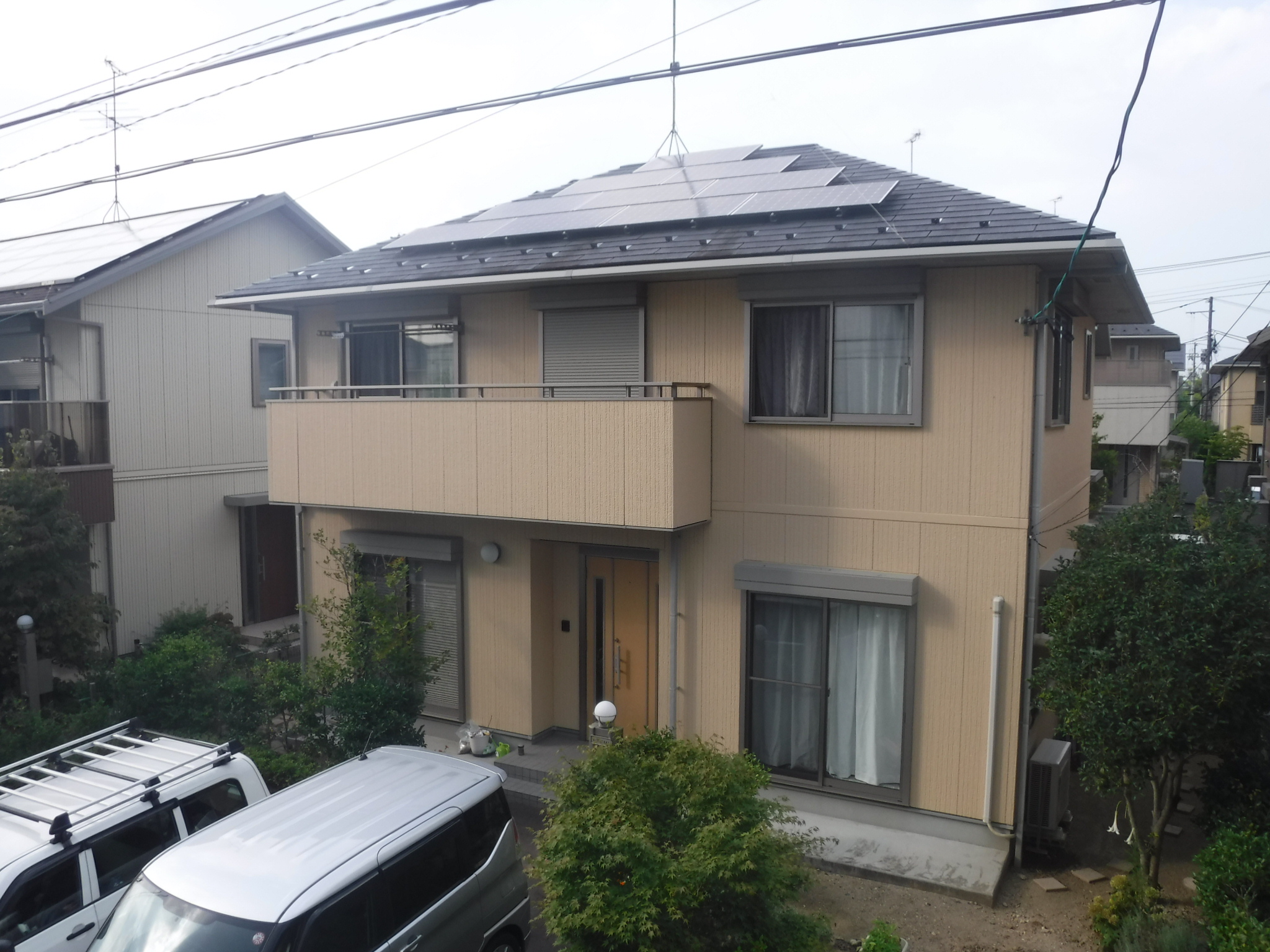 郡山市　屋根重ね葺き　外壁塗装　付帯部塗装