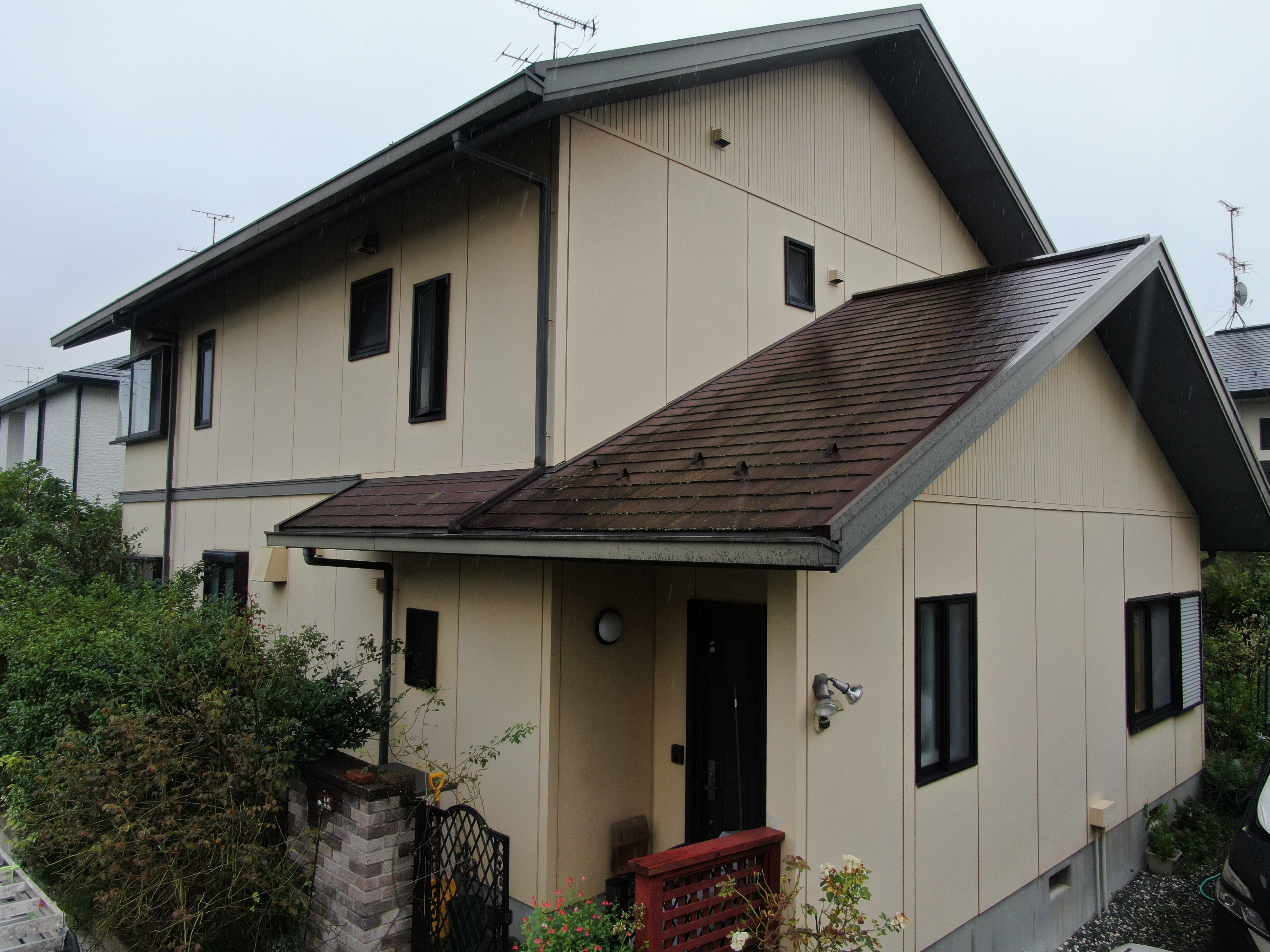 須賀川市　屋根塗装　外壁塗装　付帯部塗装