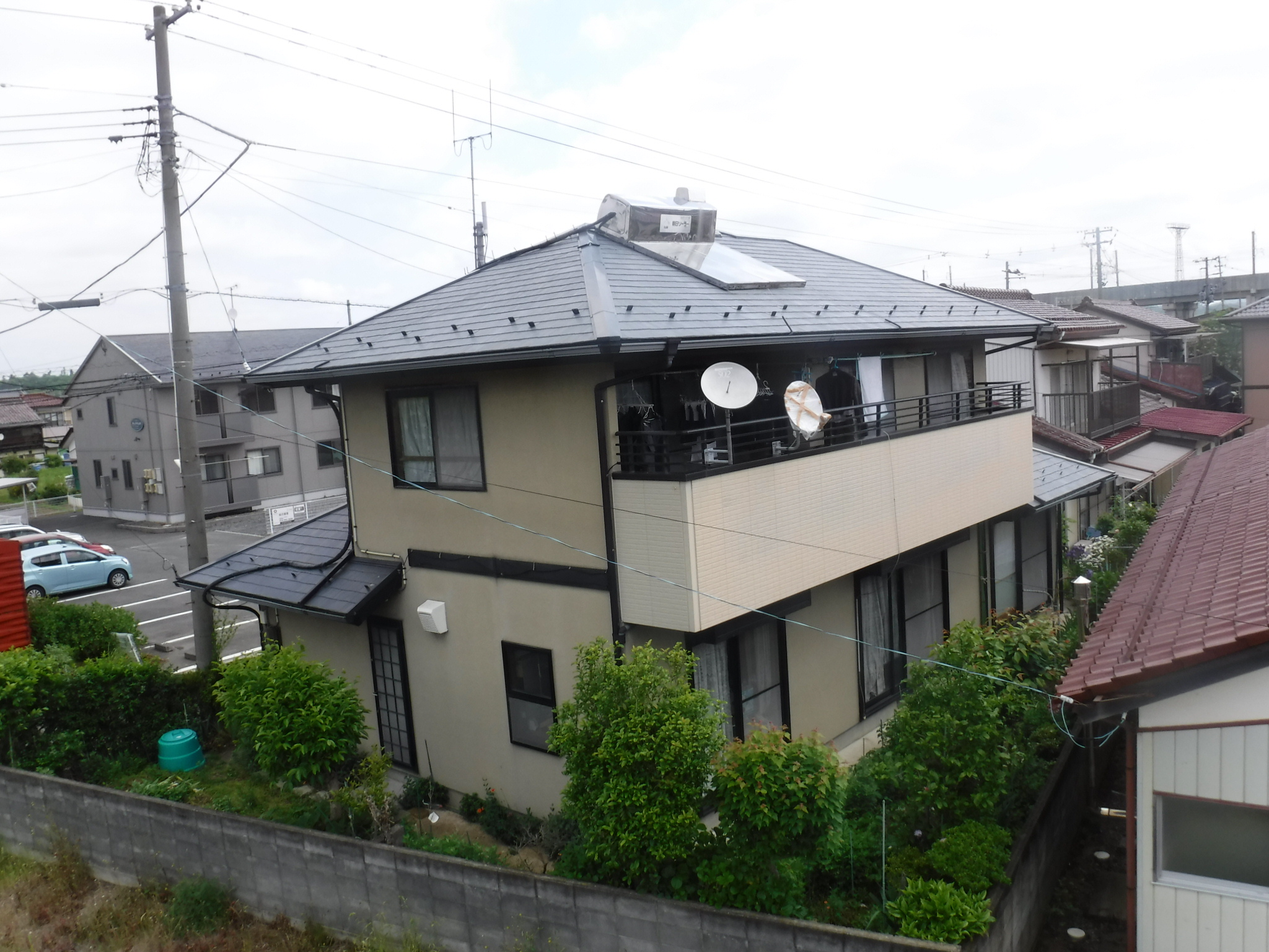 郡山市　屋根塗装　外壁塗装　付帯部塗装