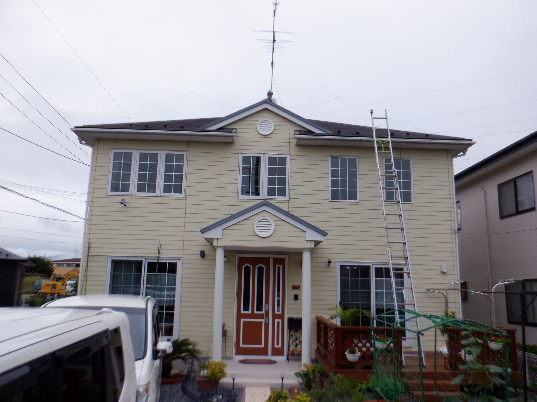 郡山市　屋根塗装　外壁塗装　付帯部塗装