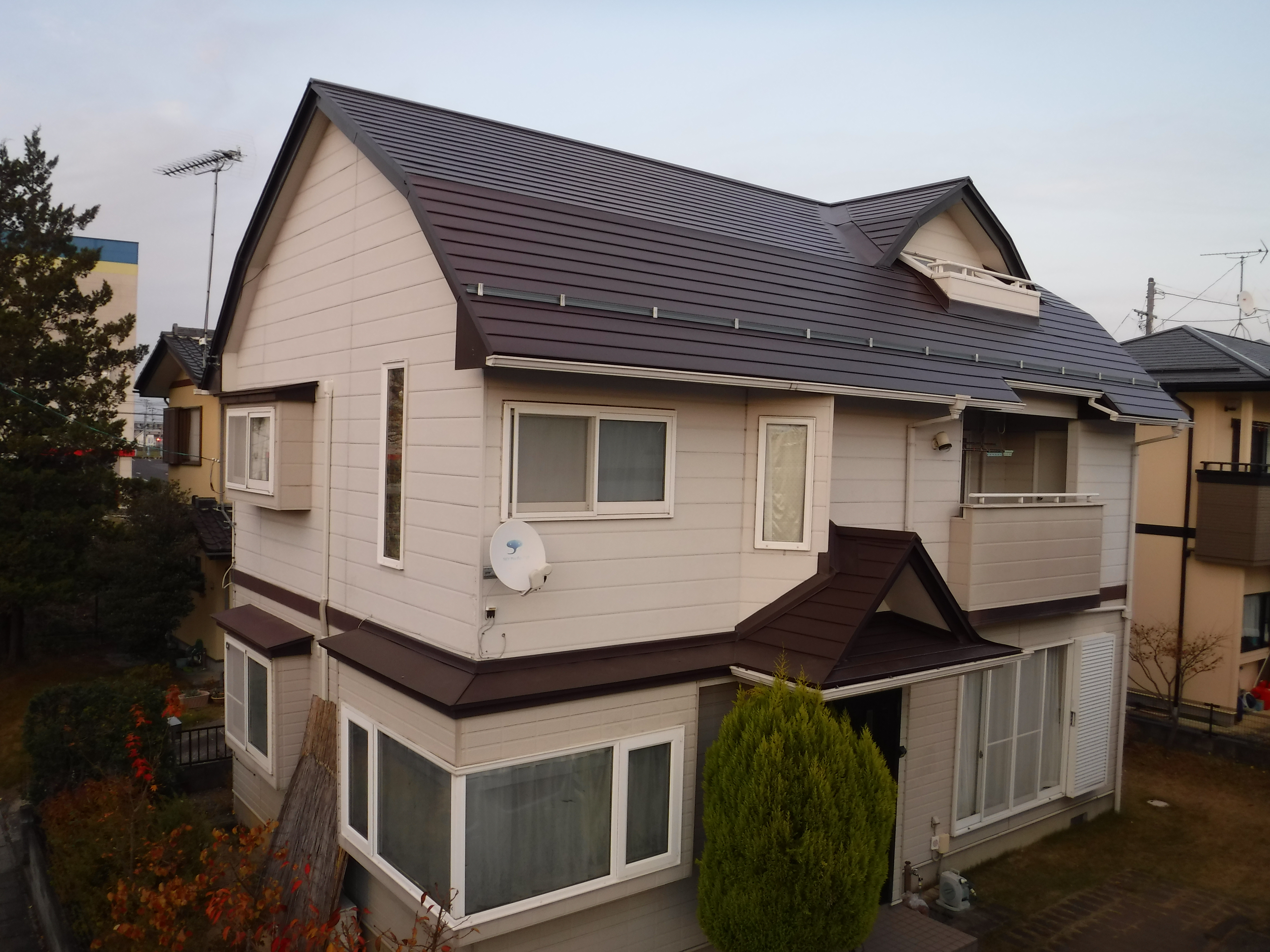 郡山市　屋根重ね葺き