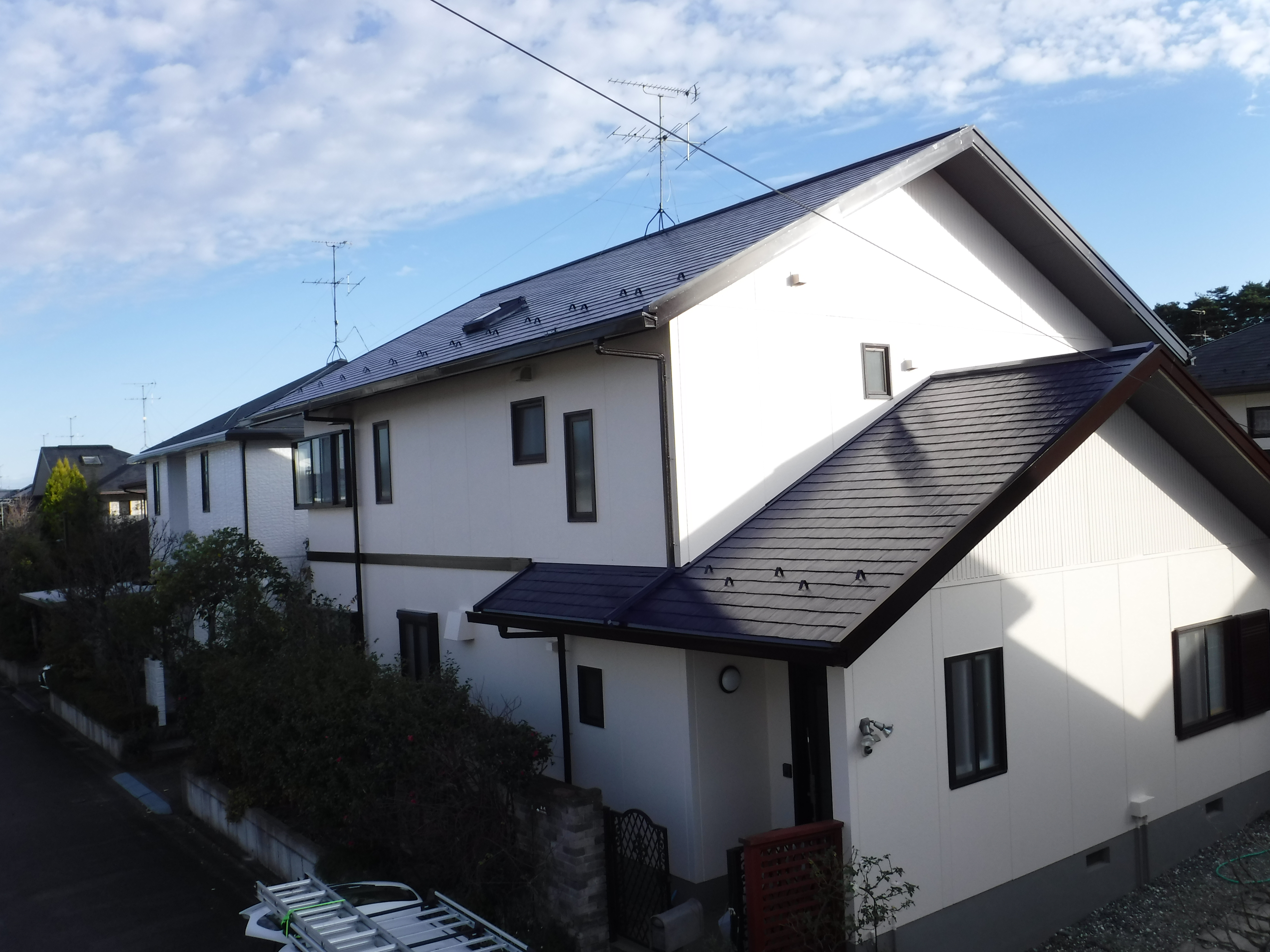 須賀川市　屋根塗装　外壁塗装　付帯部塗装