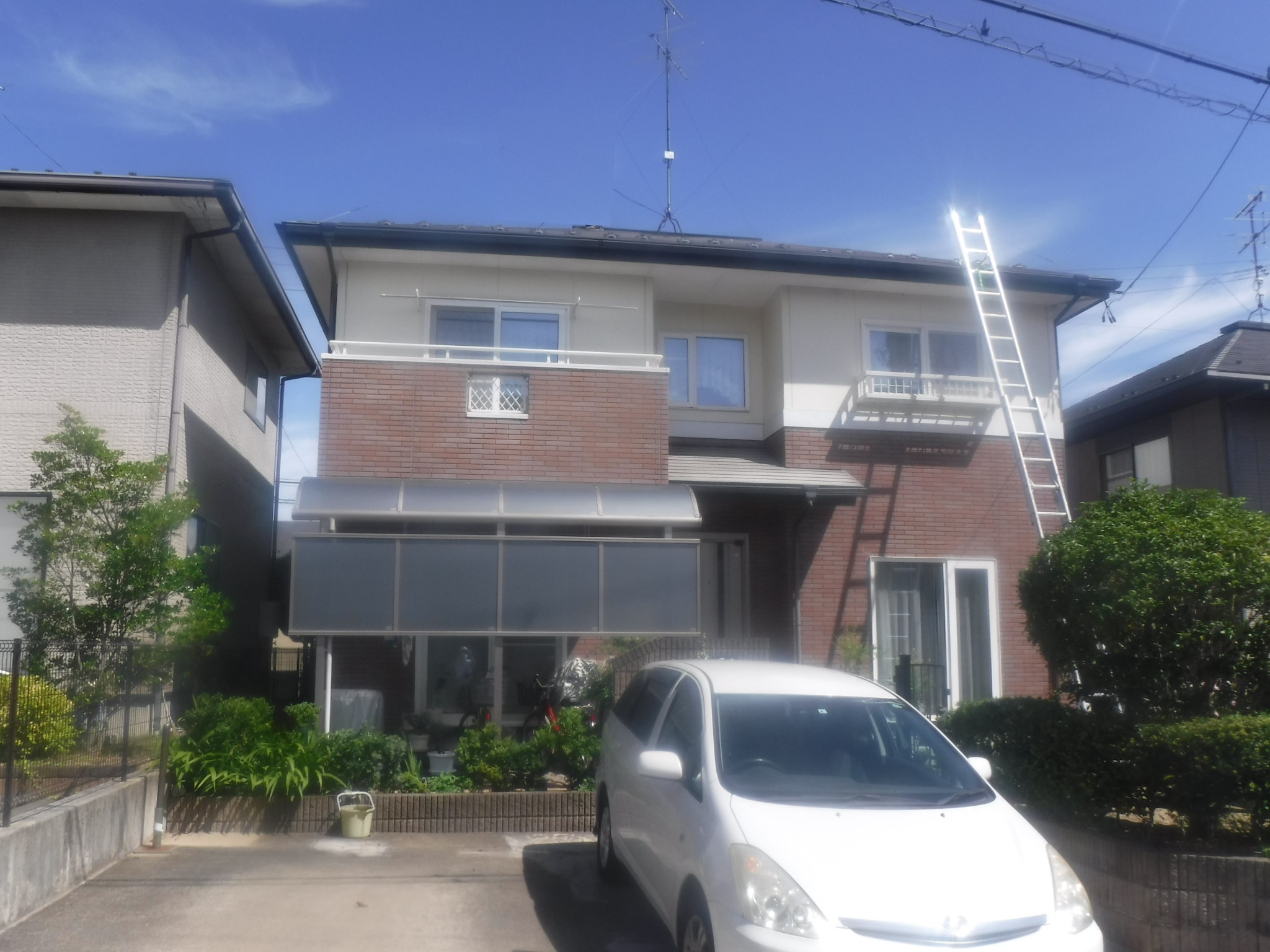 郡山市　屋根塗装　外壁塗装　付帯部塗装