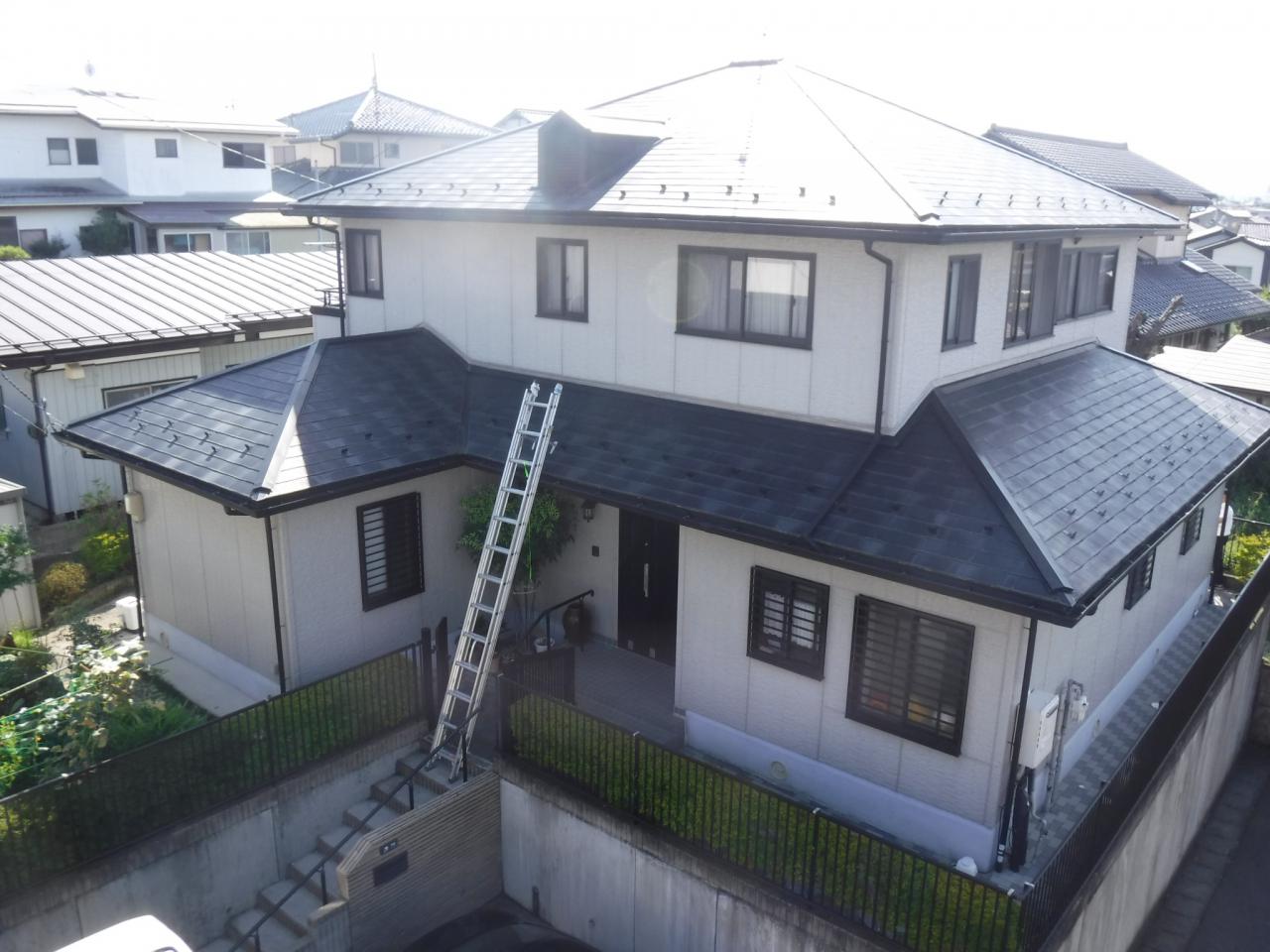 郡山市　屋根塗装　外壁塗装　付帯部塗装