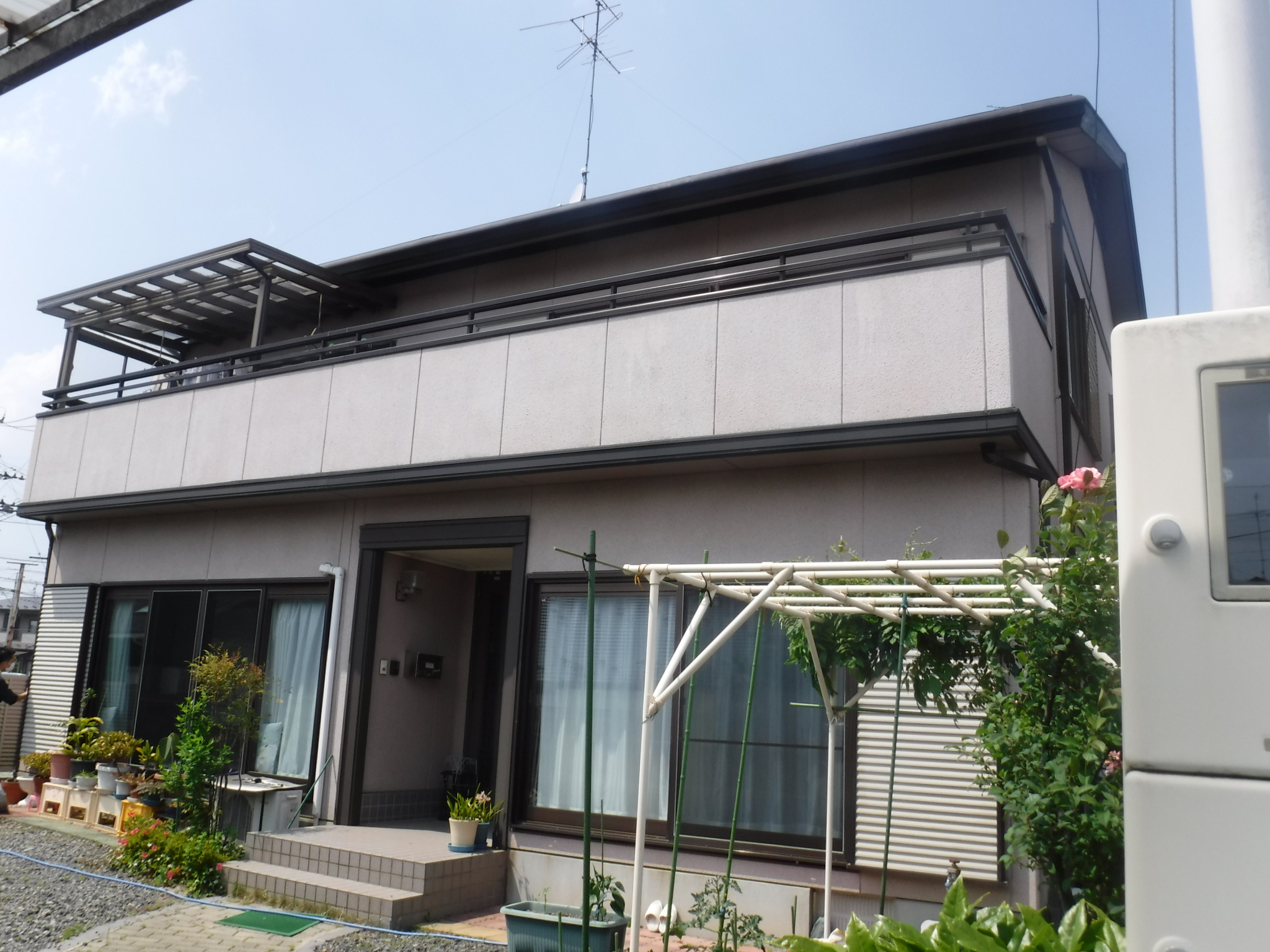 郡山市　屋根塗装　外壁塗装　付帯部塗装