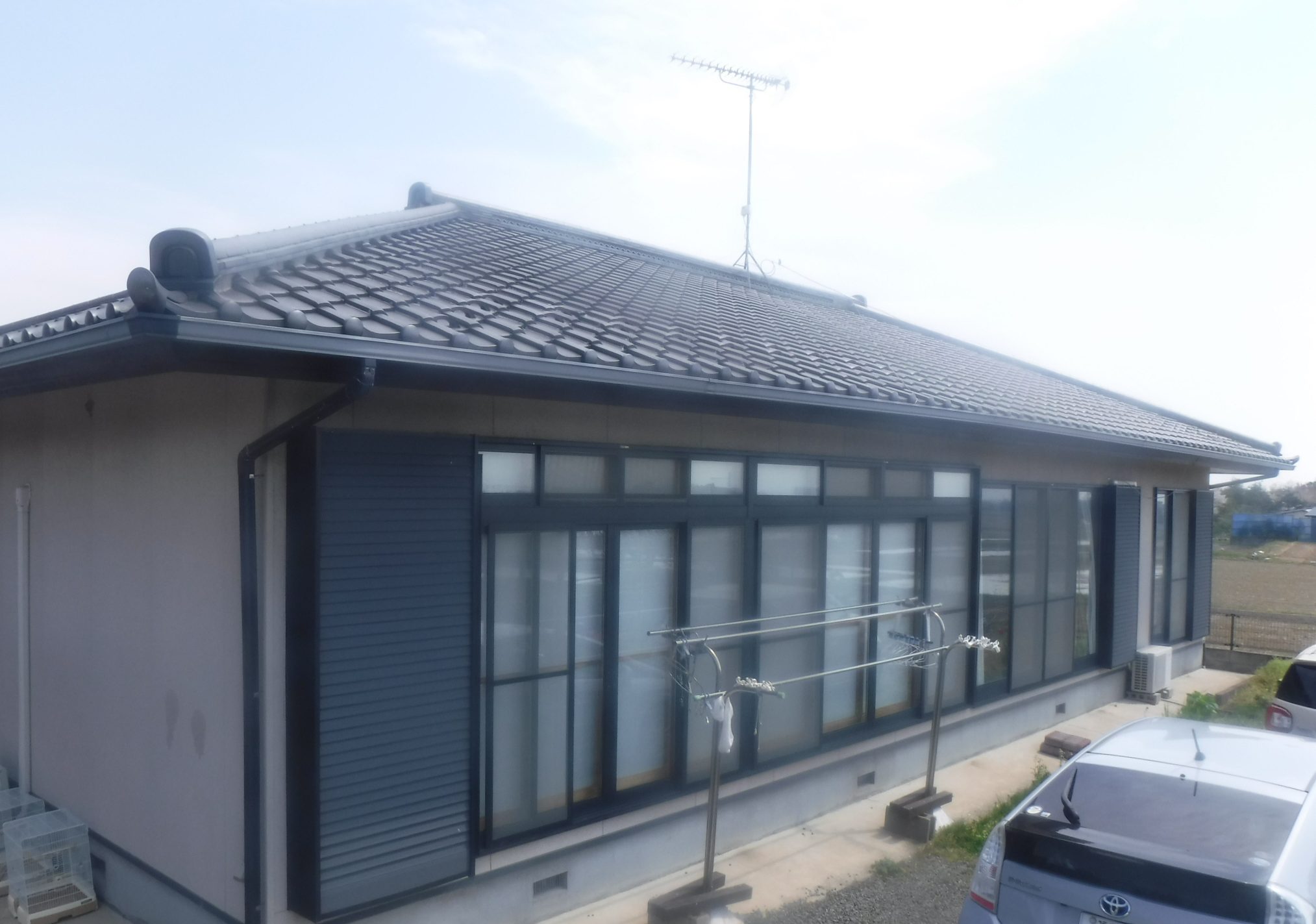 郡山市　外壁塗装　付帯部塗装