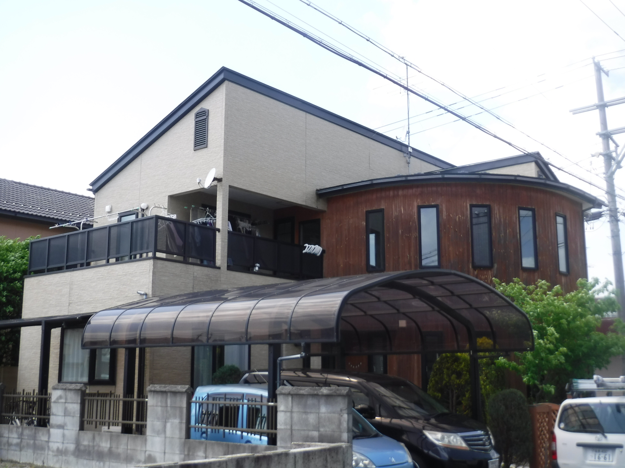 郡山市　屋根塗装　外壁塗装　付帯部塗装