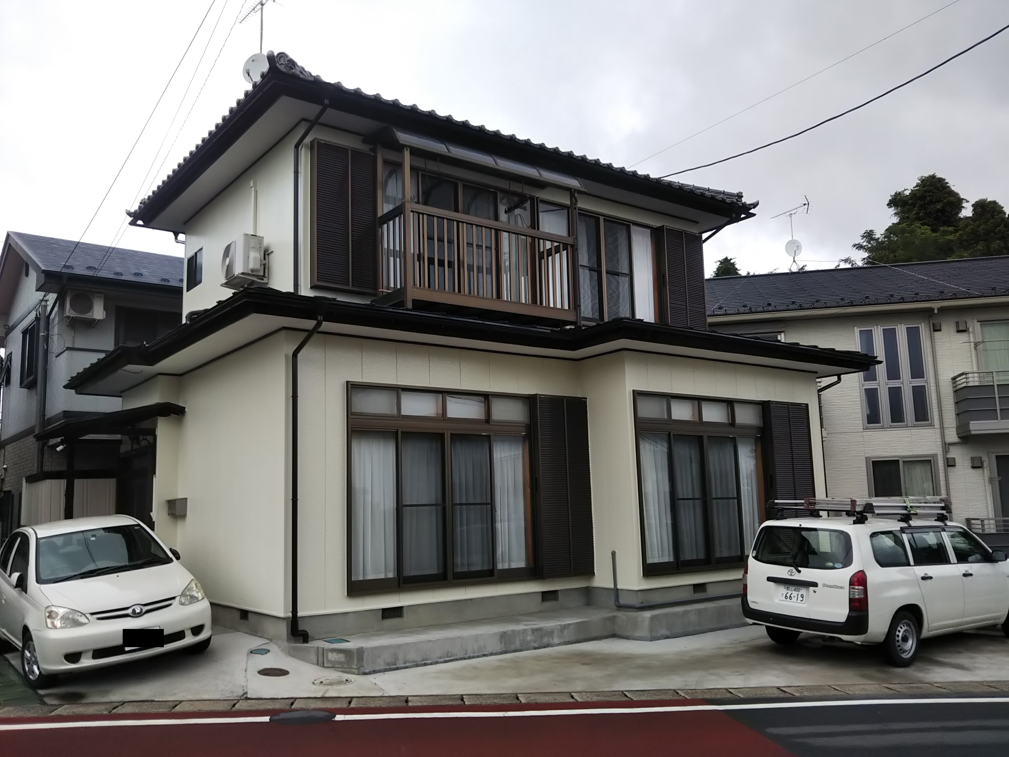 郡山市　屋根塗装　外壁塗装　付帯部塗装