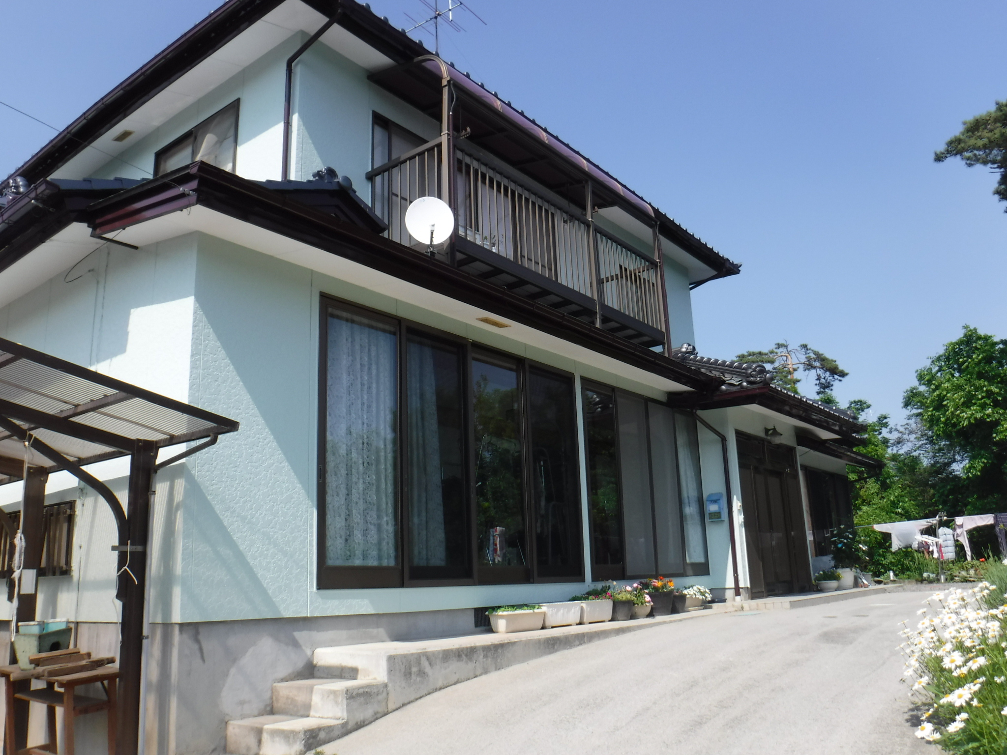 郡山市　外壁塗装　付帯部塗装