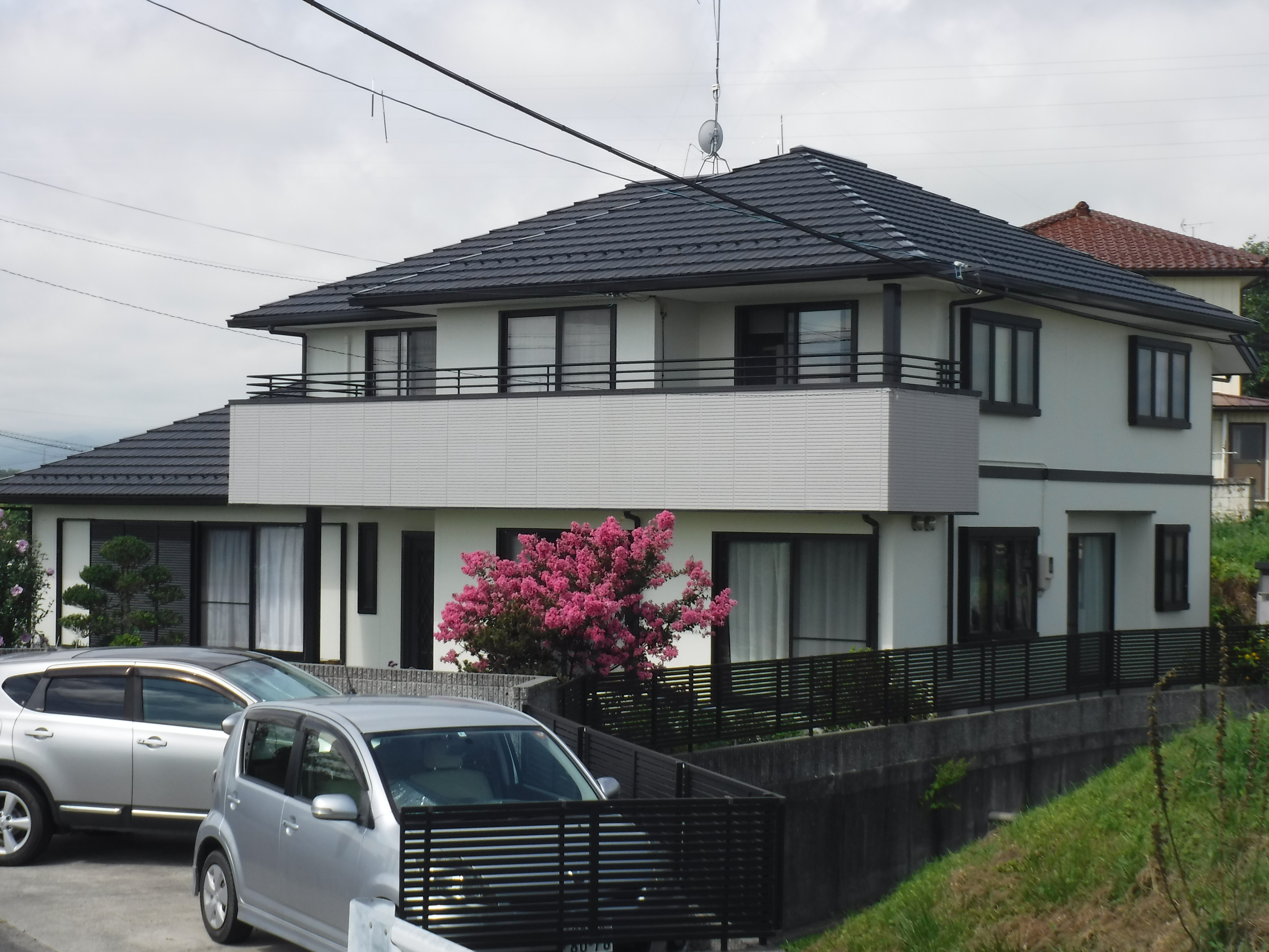 郡山市　屋根塗装　外壁塗装　付帯部塗装