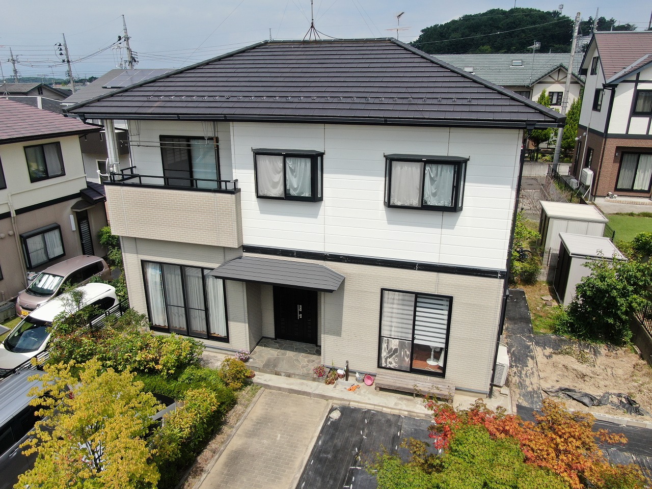 郡山市　外壁塗装　付帯部塗装