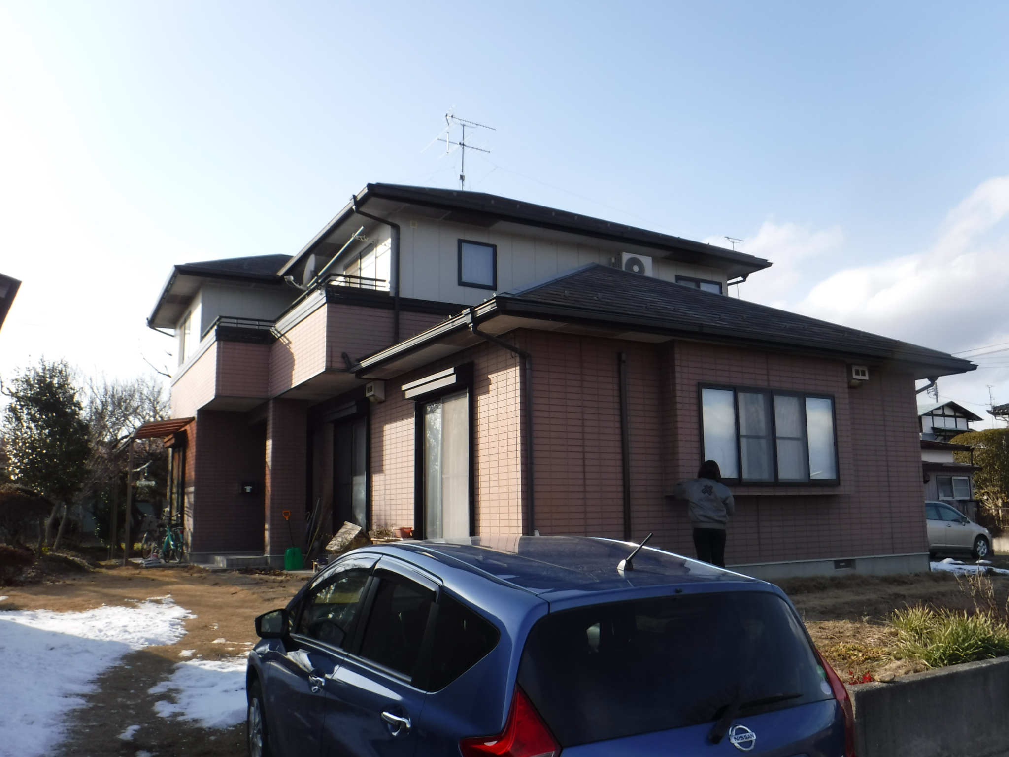 郡山市　屋根塗装　外壁塗装　付帯部塗装