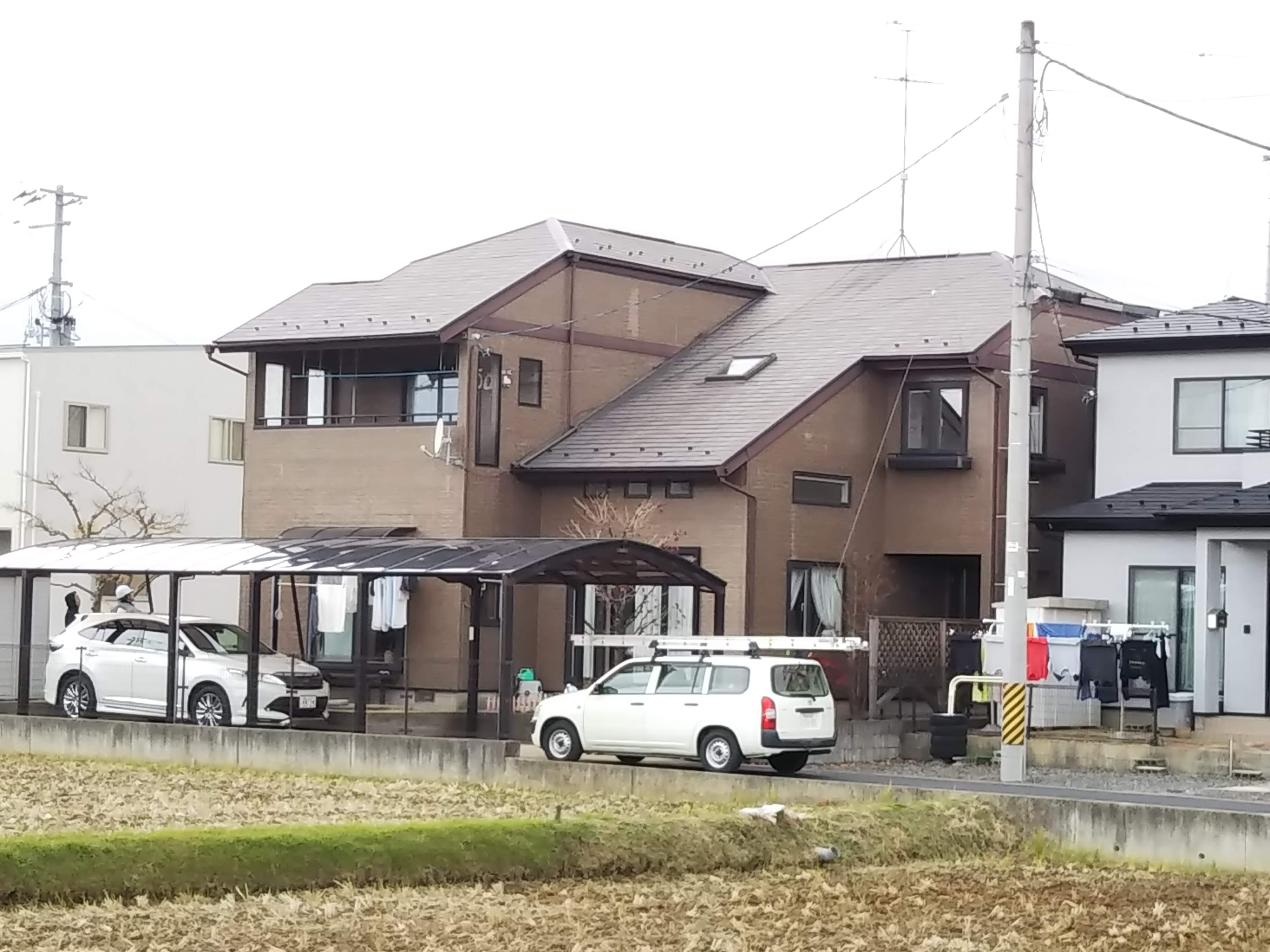 郡山市　屋根塗装　外壁塗装　付帯部塗装