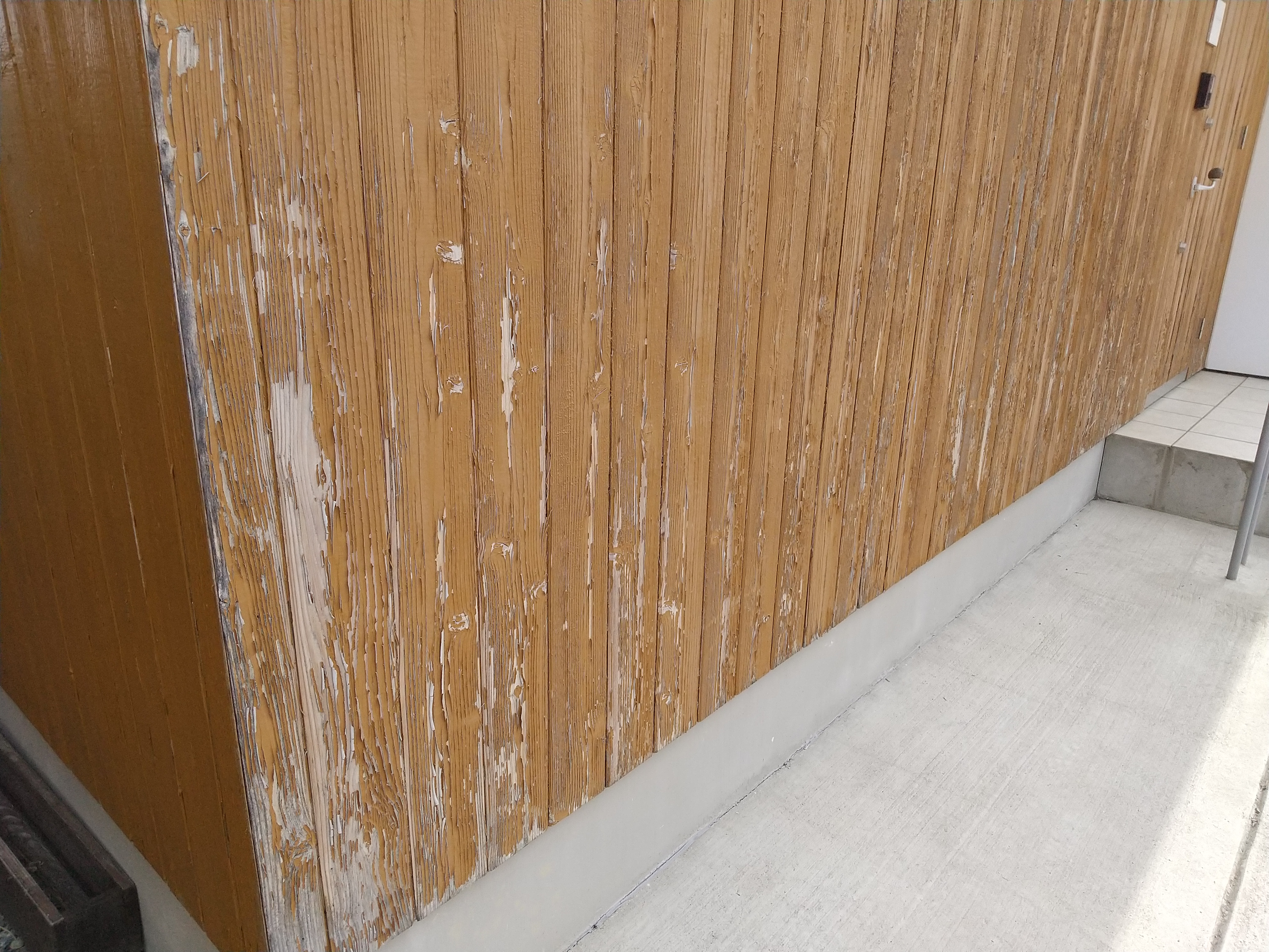 木部のとなく剥離