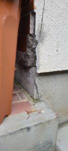 モルタル外壁　欠け