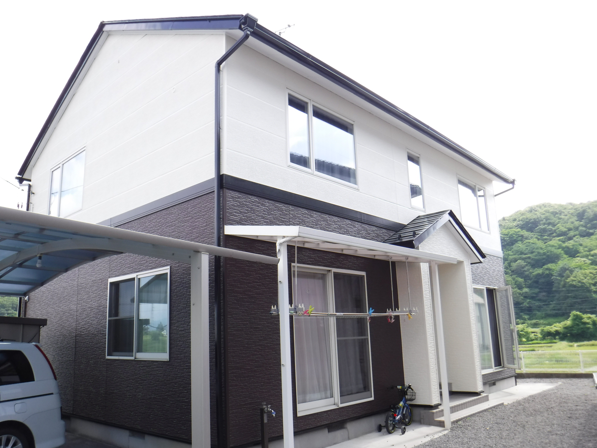 本宮市　屋根塗装　外壁塗装　付帯部塗装