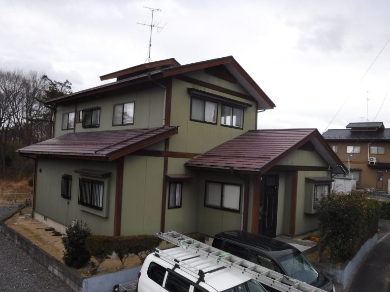 須賀川市　屋根塗装　外壁塗装　付帯部塗装