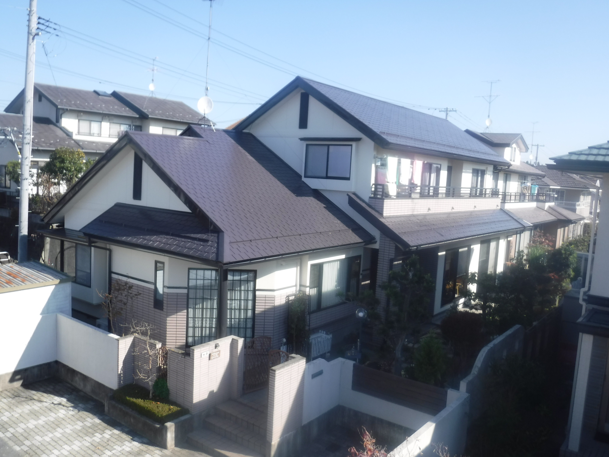 郡山市　屋根塗装　外壁塗装　付帯部塗装