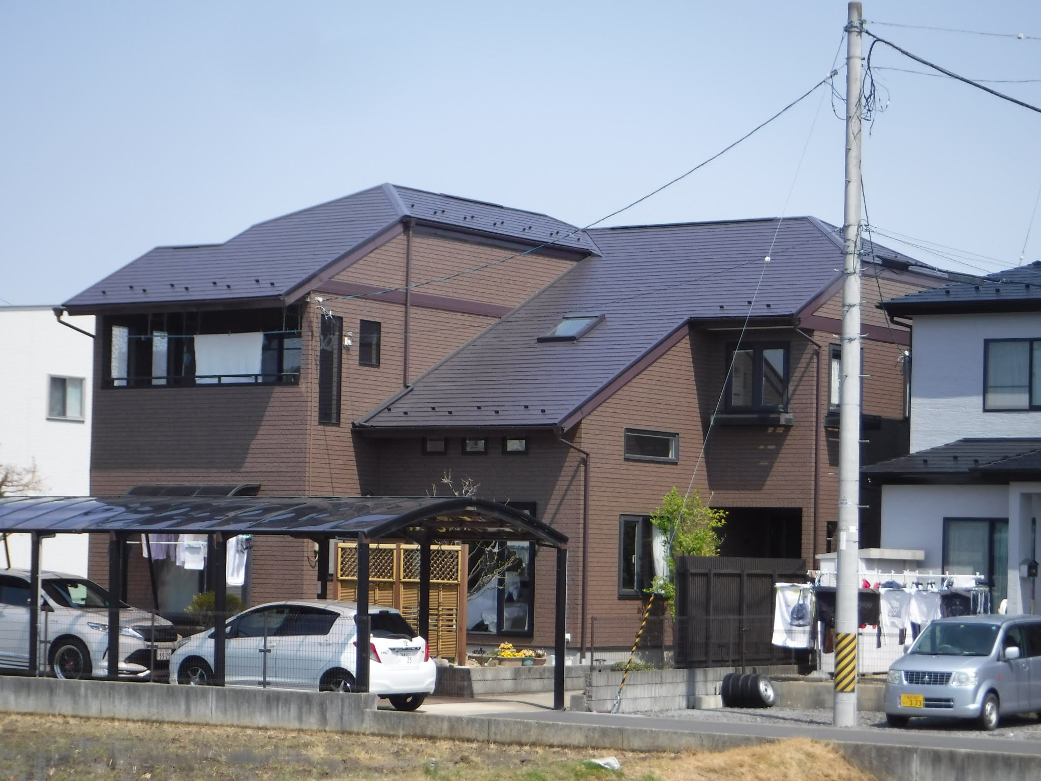 郡山市　屋根塗装　外壁塗装　付帯部塗装